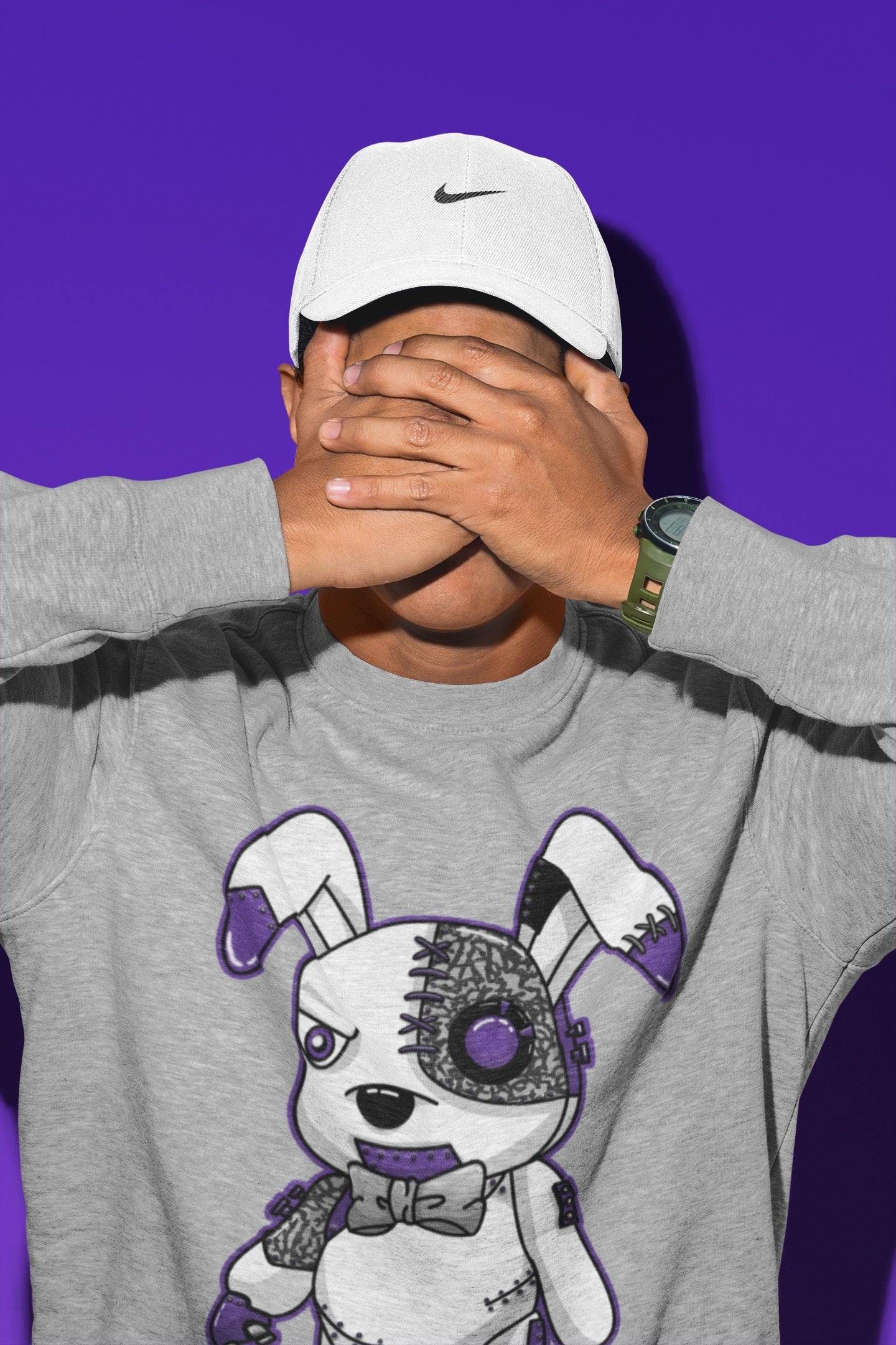 Cyborg Bunny Unisex Tops - Air Jordan 3 Dark Iris