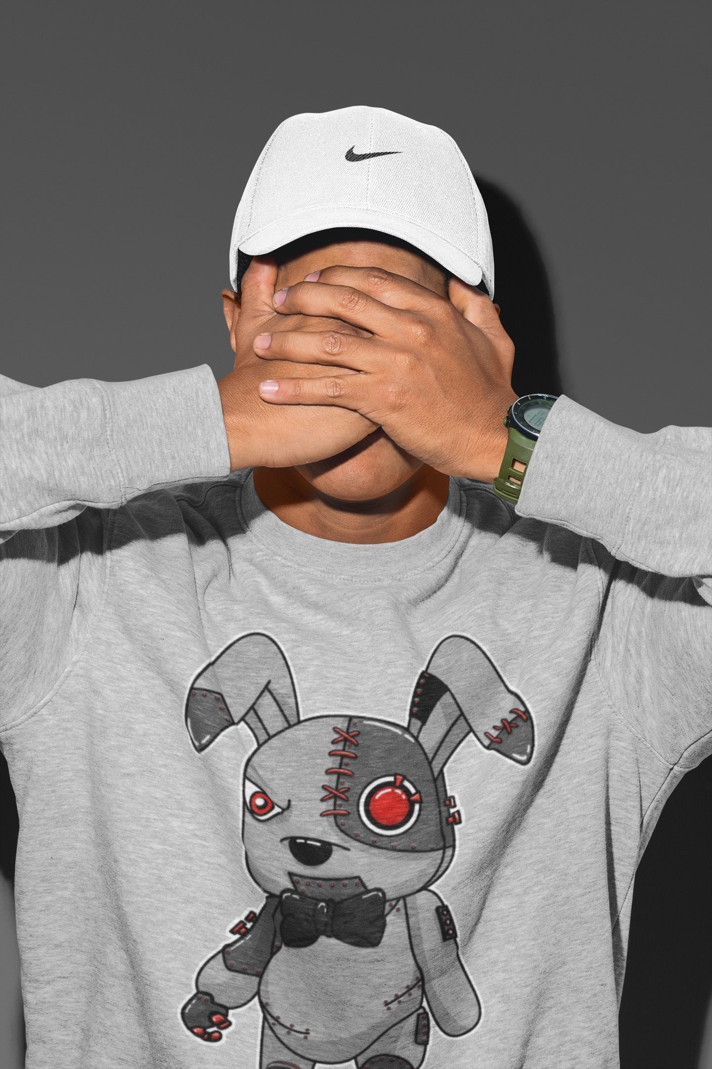 Cyborg Bunny Unisex Tops - Air Jordan 4 Infrared