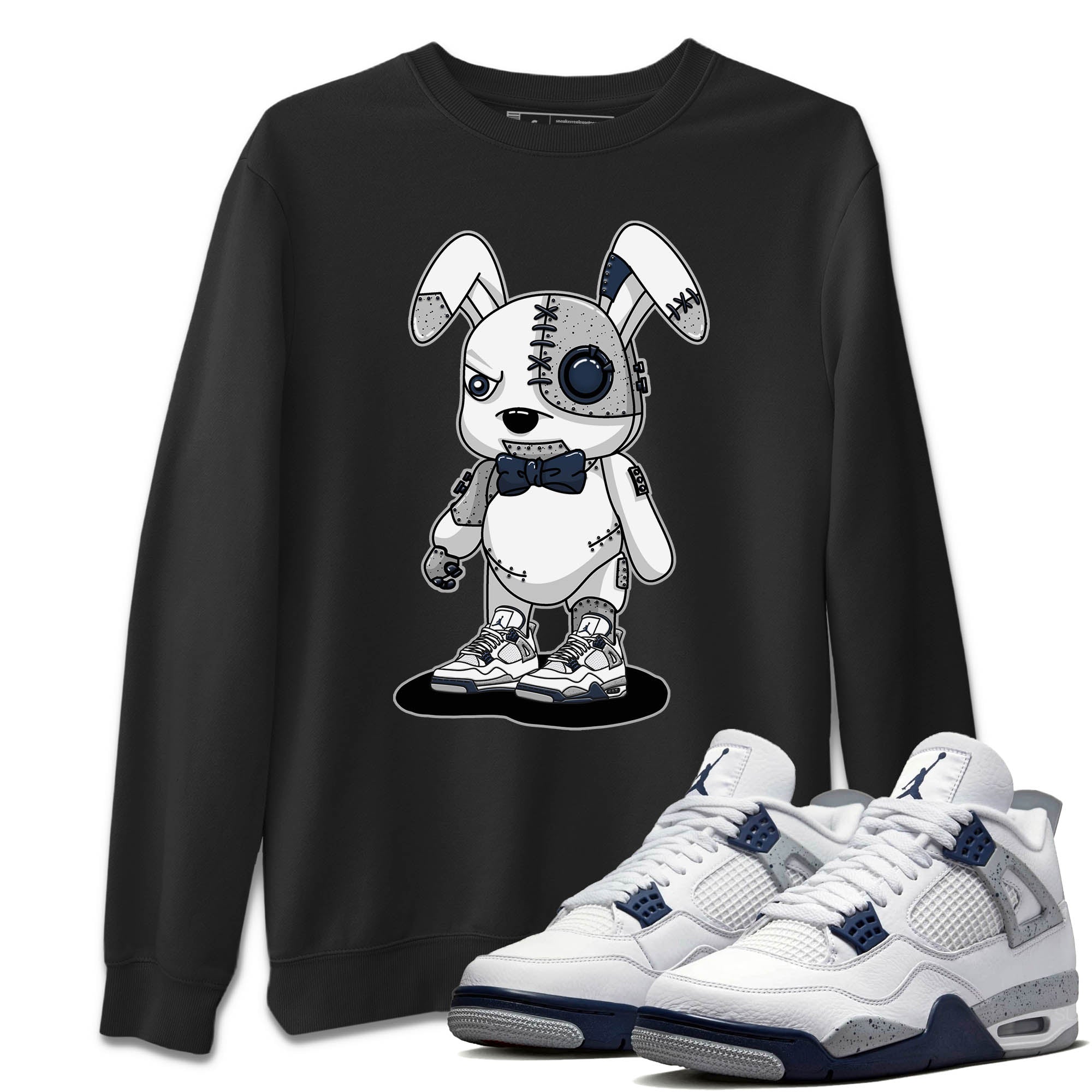 Cyborg Bunny Unisex Tops - Air Jordan 4 Midnight Navy