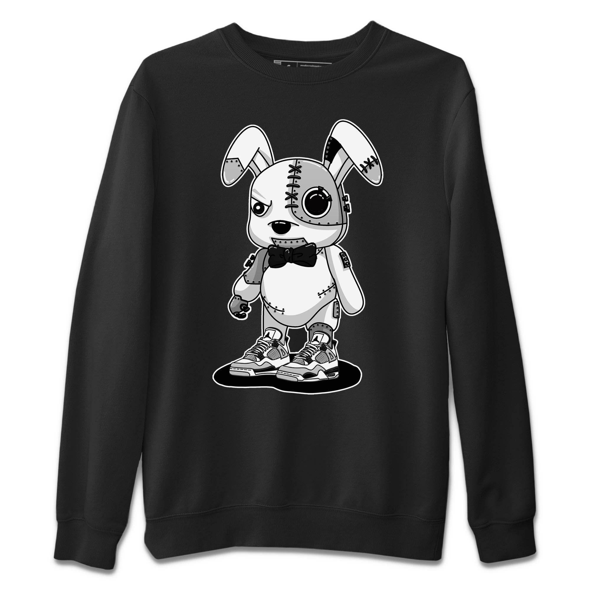 Cyborg Bunny Unisex Tops - Air Jordan 4 Military Black