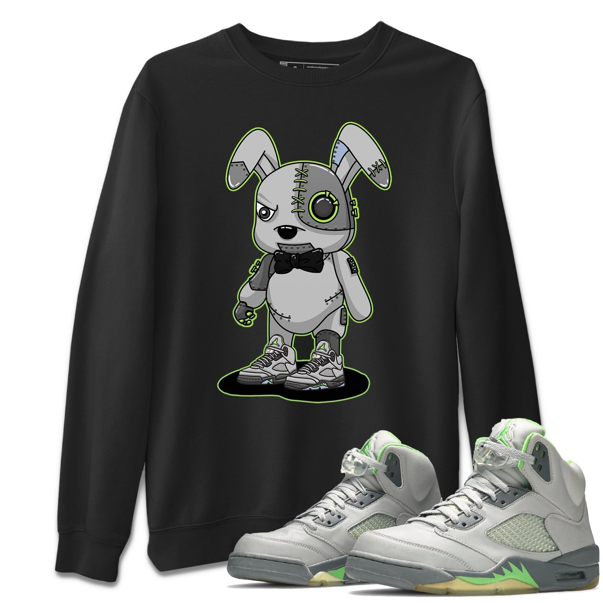Cyborg Bunny Unisex Tops - Air Jordan 5 Green Bean
