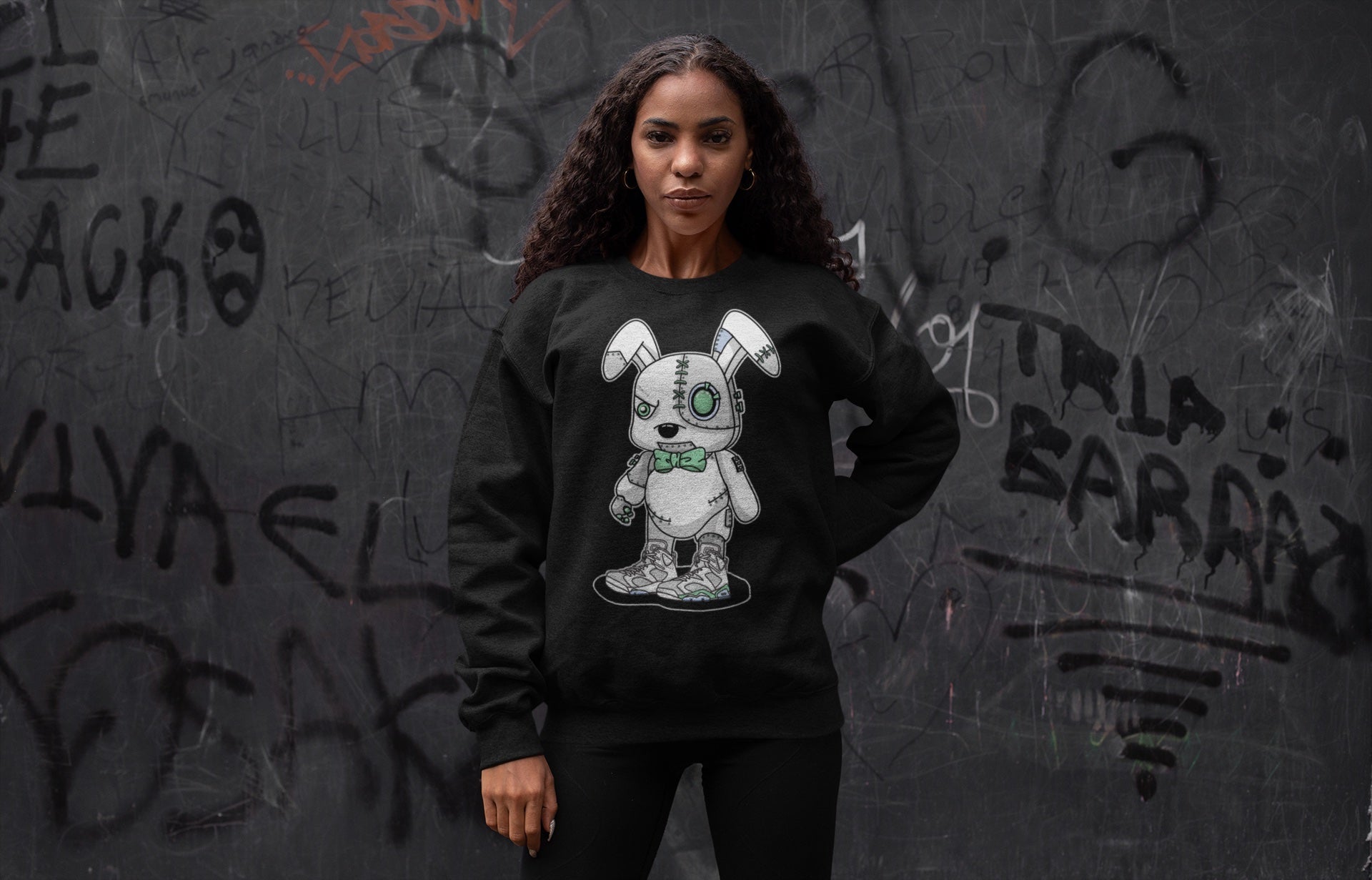 Cyborg Bunny Unisex Tops - Air Jordan 6 Mint Foam