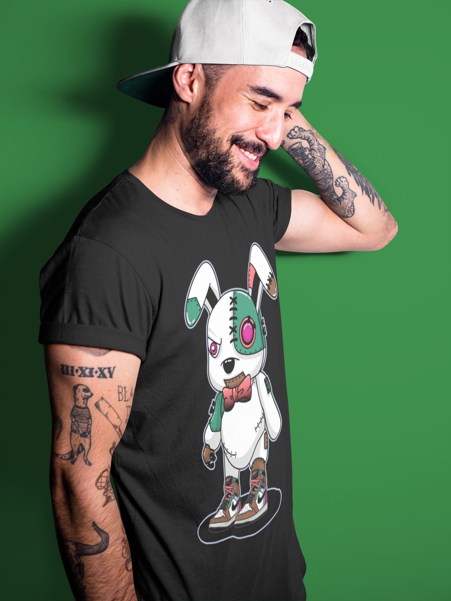 Cyborg Bunny Unisex Tops - Air Jordan 1 Hand Crafted
