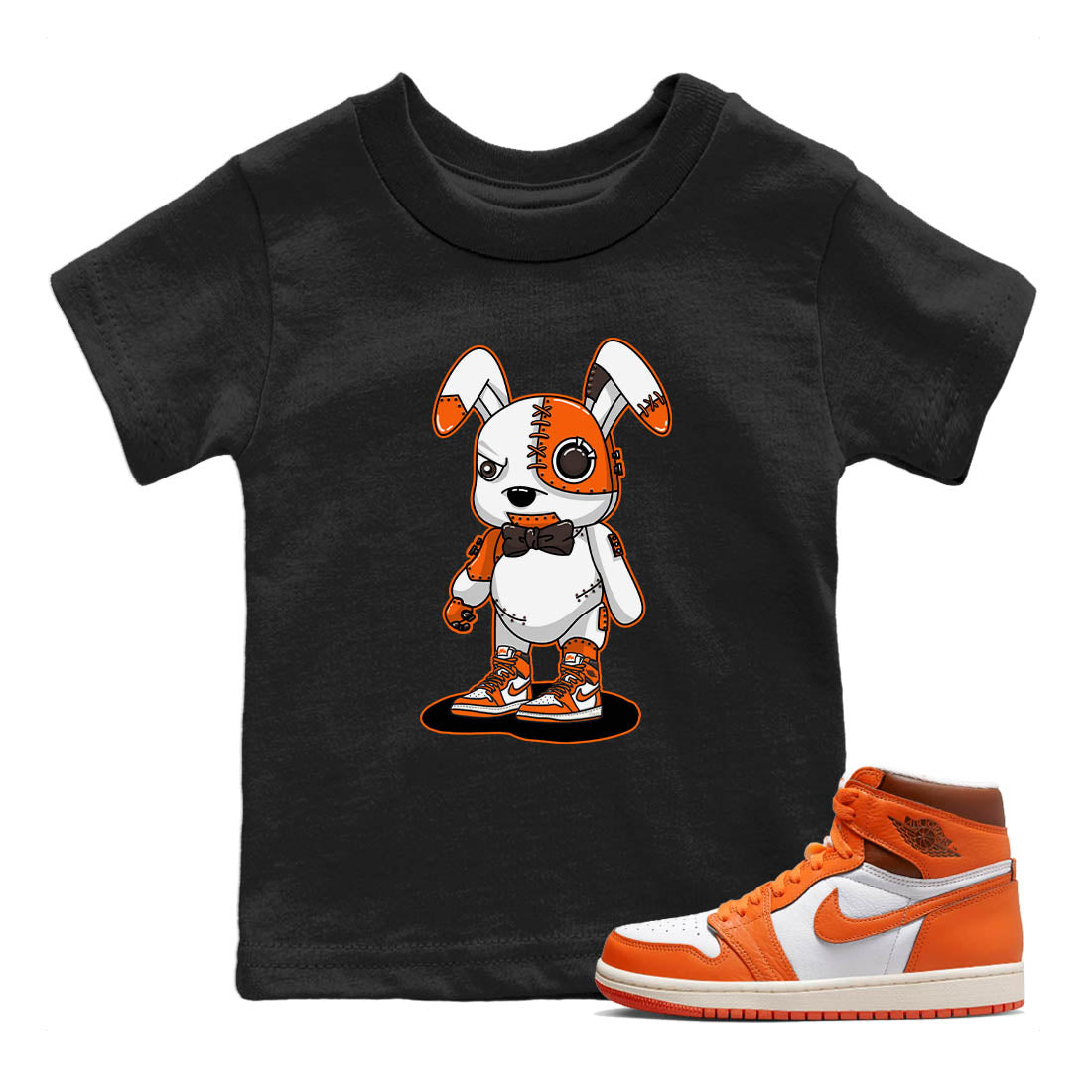 Cyborg Bunny Kids Tops - Air Jordan 1 Starfish