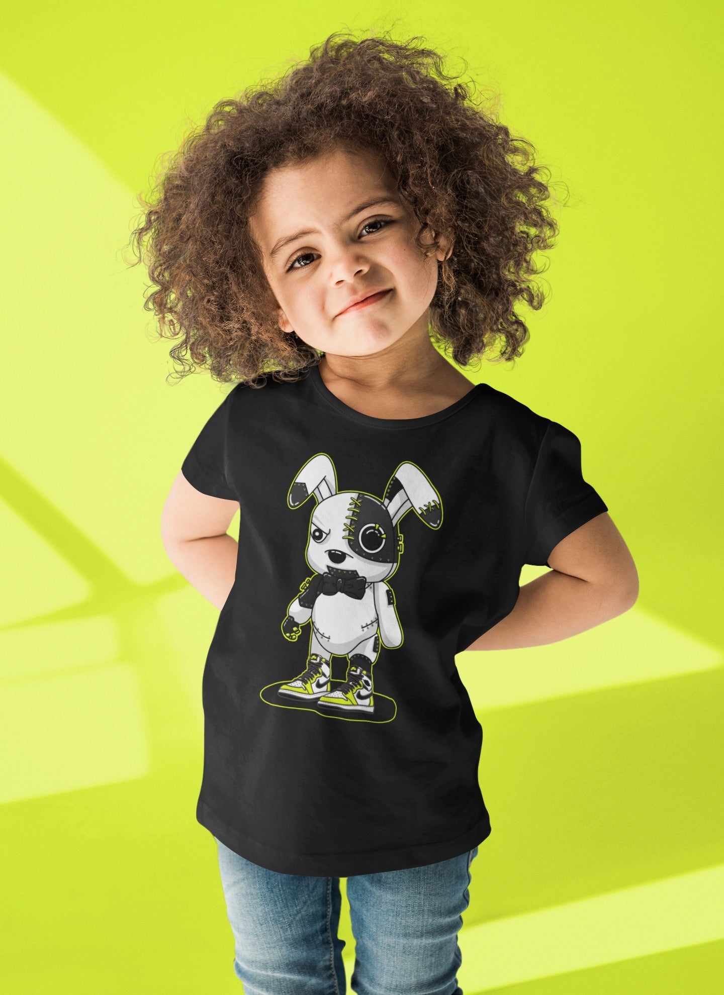 Cyborg Bunny Kids Tops - Air Jordan 1 Visionaire