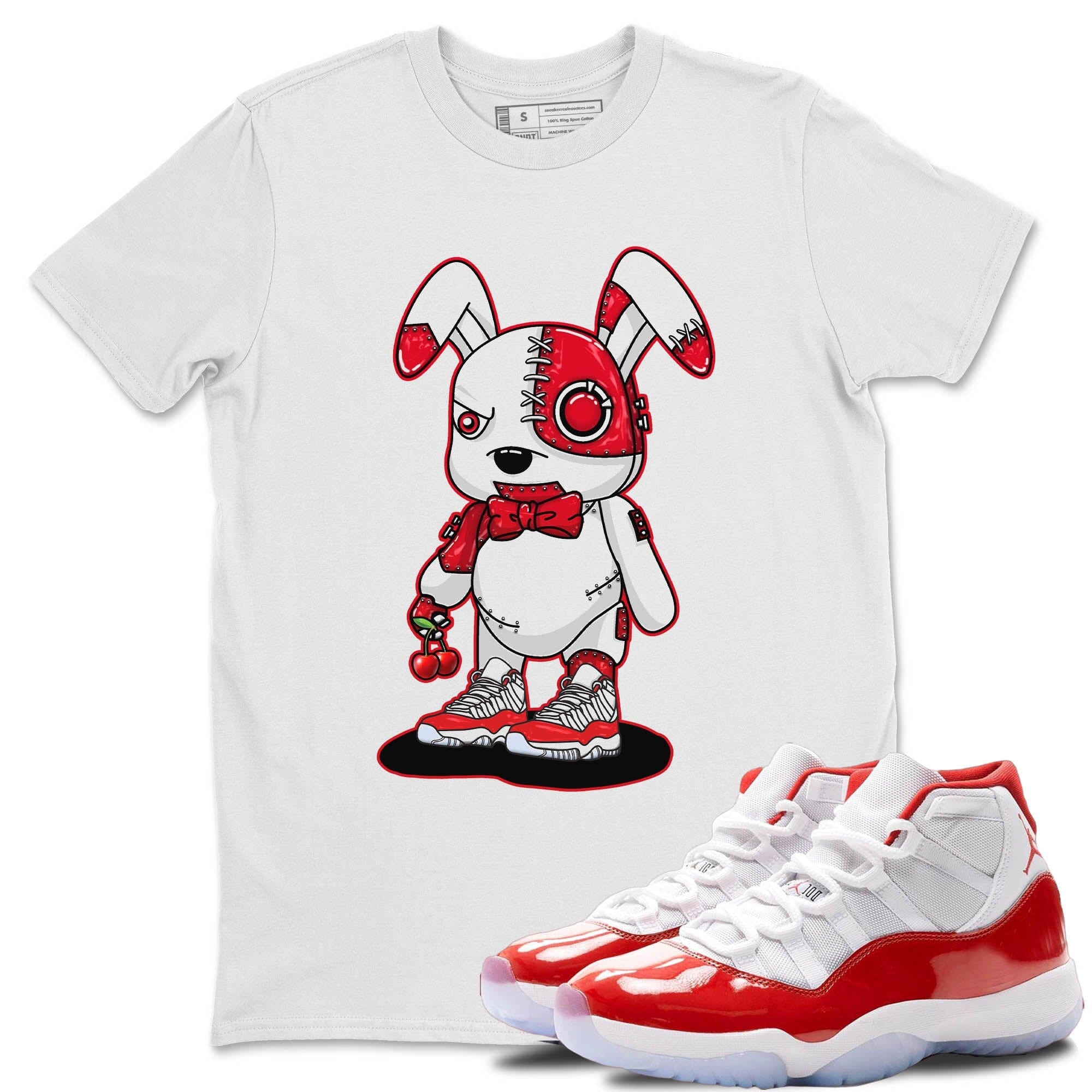 Cyborg Bunny Unisex Tops - Air Jordan 11 Cherry