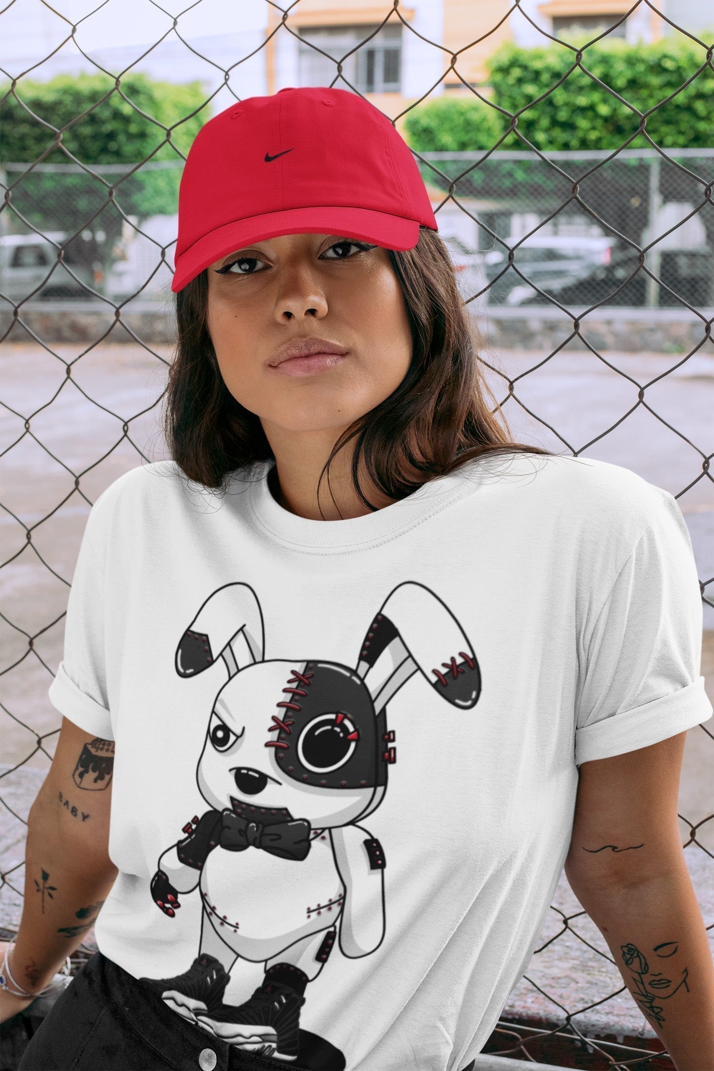 Cyborg Bunny Unisex Tops - Air Jordan 12 Playoffs