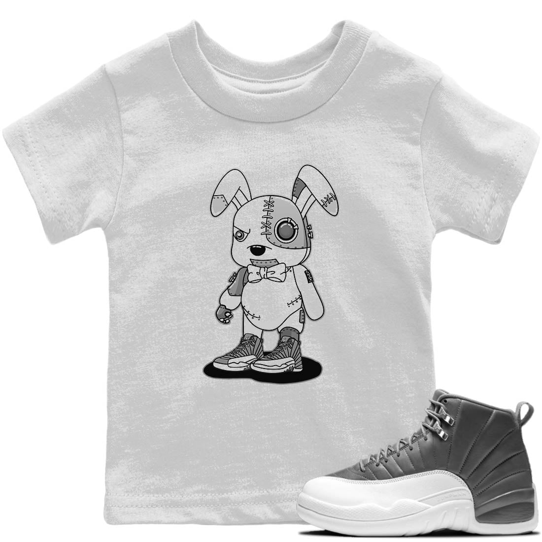 Cyborg Bunny Kids Tops - Air Jordan 12 Stealth