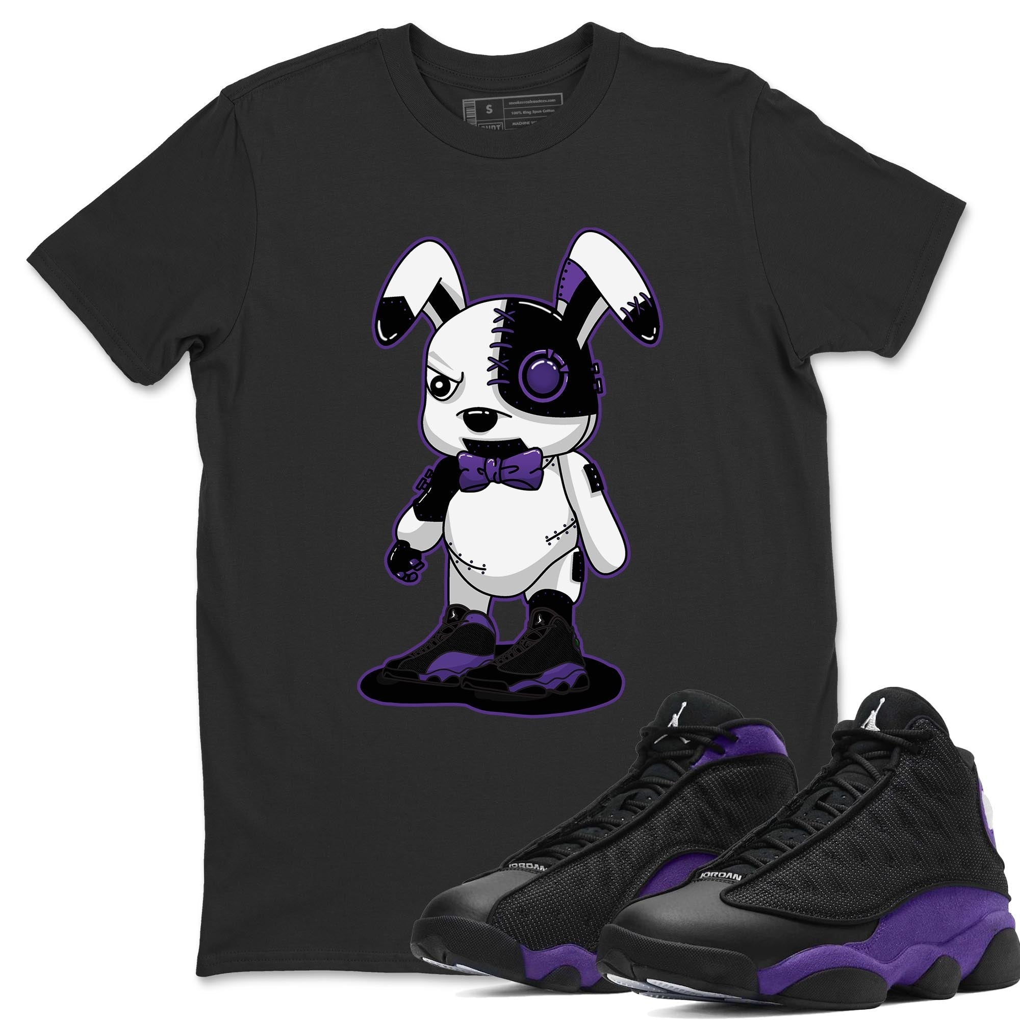 Cyborg Bunny Unisex Tops - Air Jordan 13 Court Purple