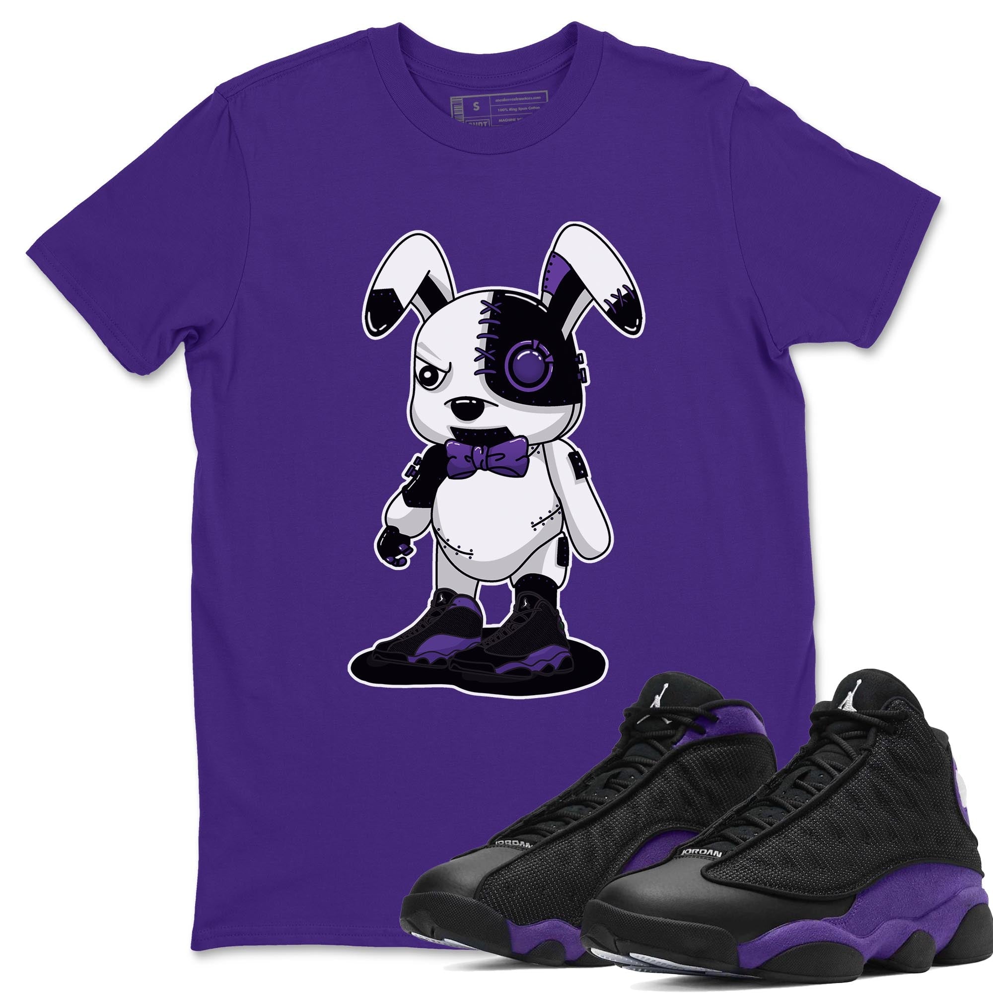 Cyborg Bunny Unisex Tops - Air Jordan 13 Court Purple