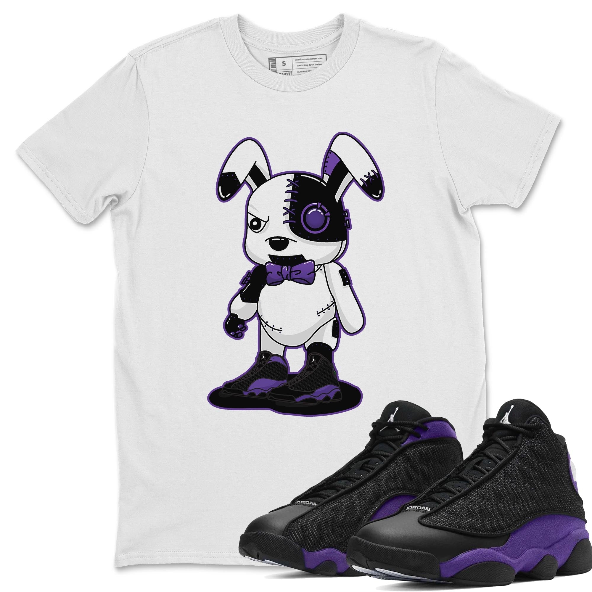 Cyborg Bunny Unisex Tops - Air Jordan 13 Court Purple