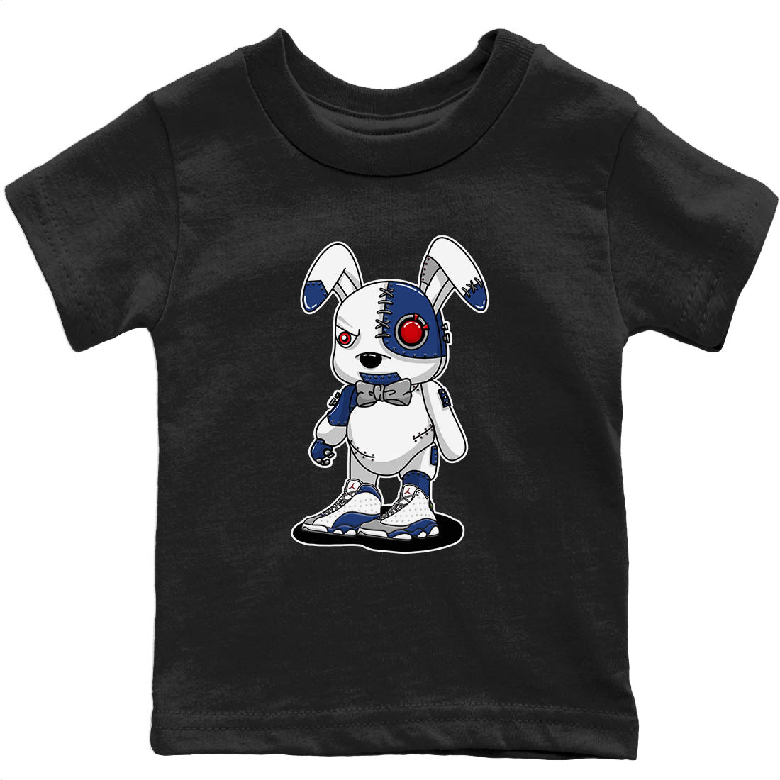 Cyborg Bunny Kids Tops - Air Jordan 13 French Blue