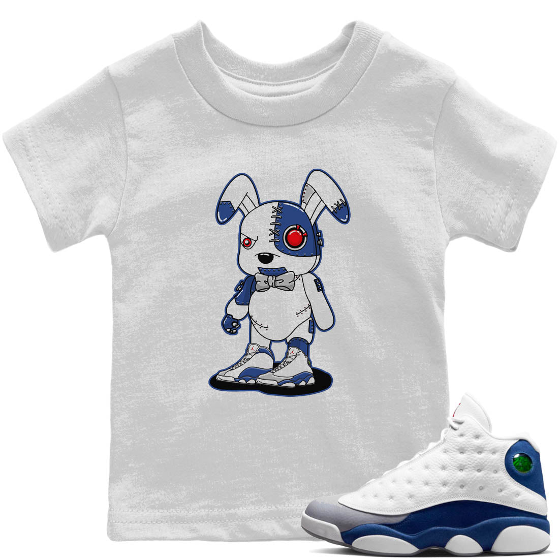 Cyborg Bunny Kids Tops - Air Jordan 13 French Blue