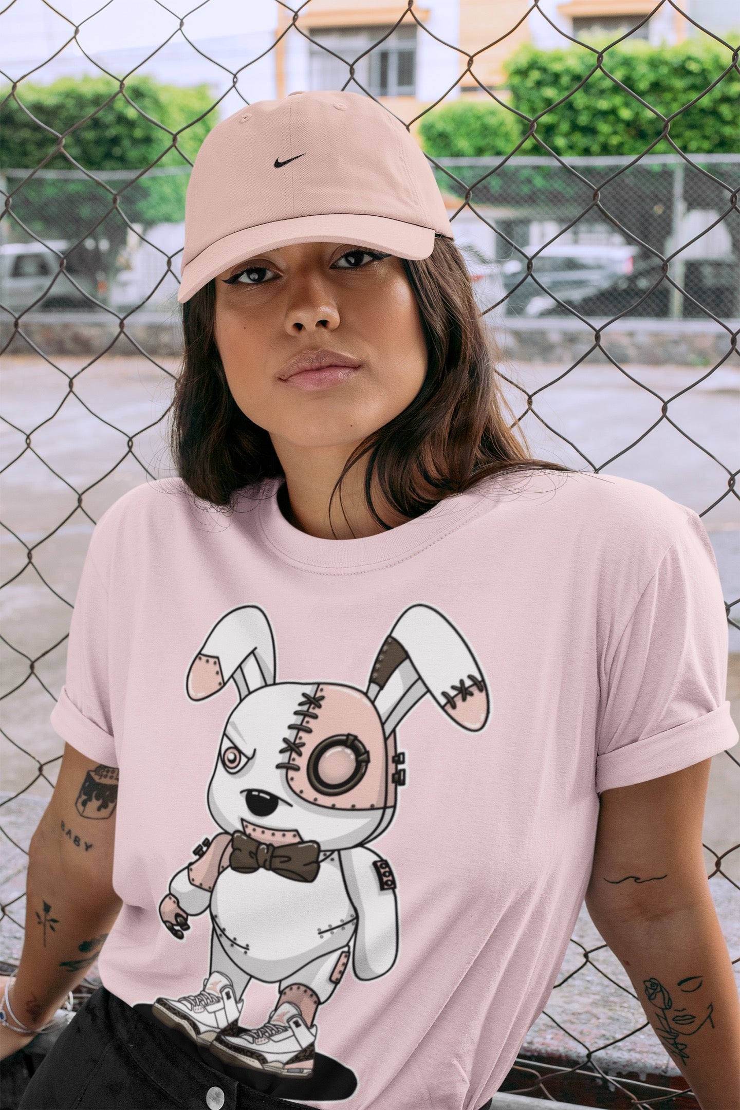 Cyborg Bunny Unisex Tops - Air Jordan 3 Atmosphere