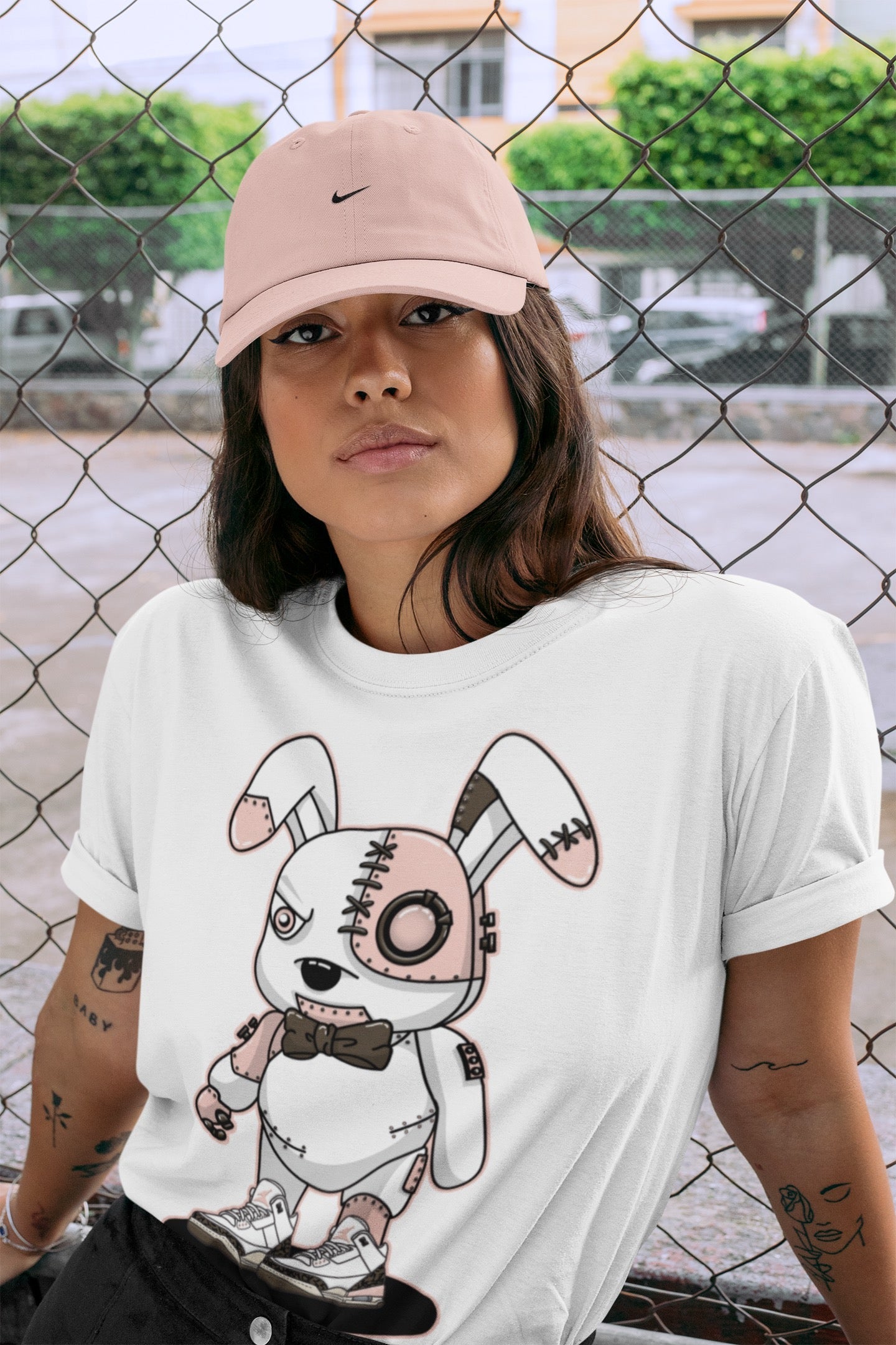 Cyborg Bunny Unisex Tops - Air Jordan 3 Atmosphere