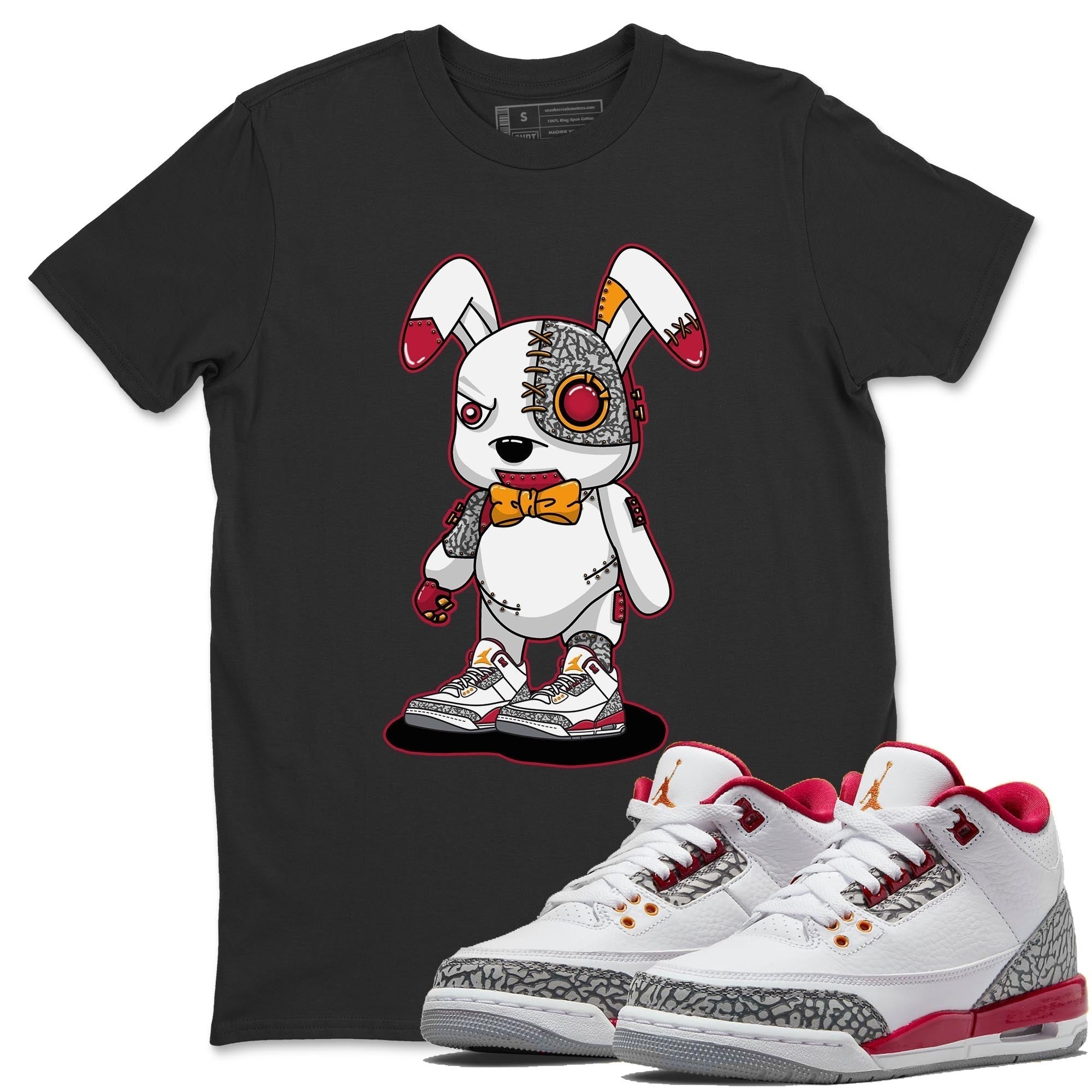 Cyborg Bunny Unisex Tops - Air Jordan 3 Cardinal