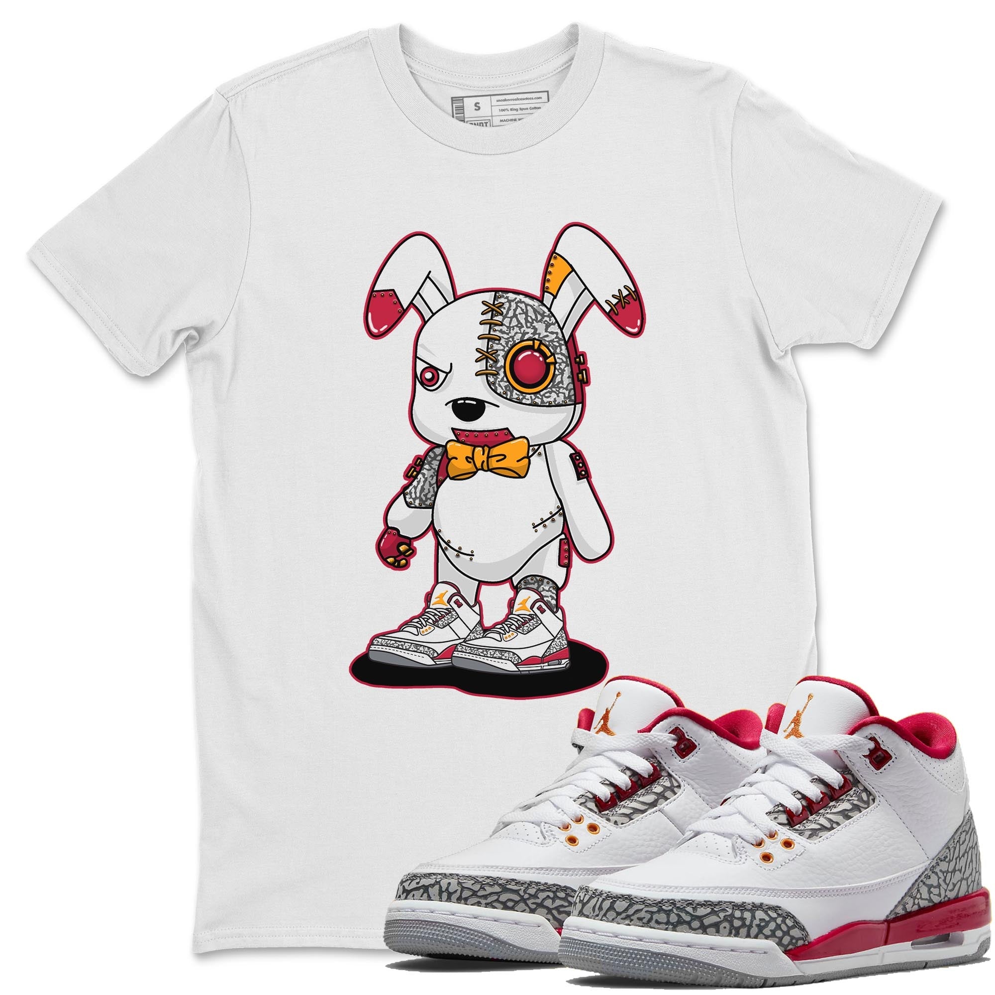 Cyborg Bunny Unisex Tops - Air Jordan 3 Cardinal