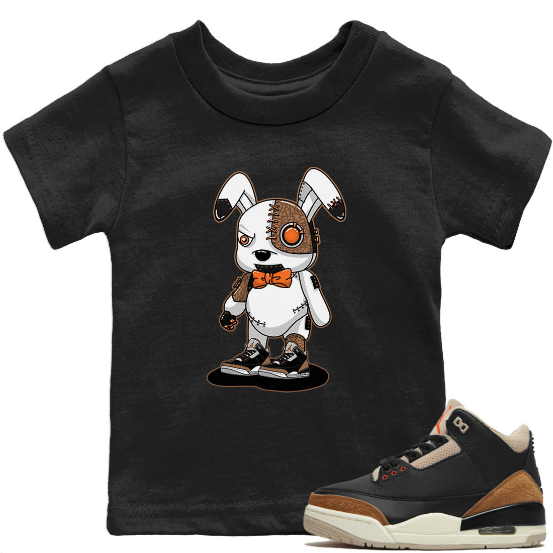 Cyborg Bunny Kids Tops - Air Jordan 3 Desert Elephant
