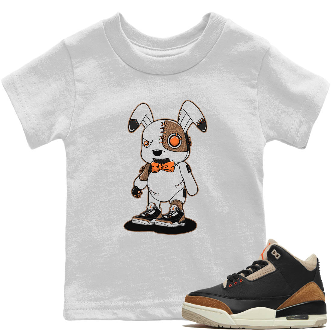 Cyborg Bunny Kids Tops - Air Jordan 3 Desert Elephant