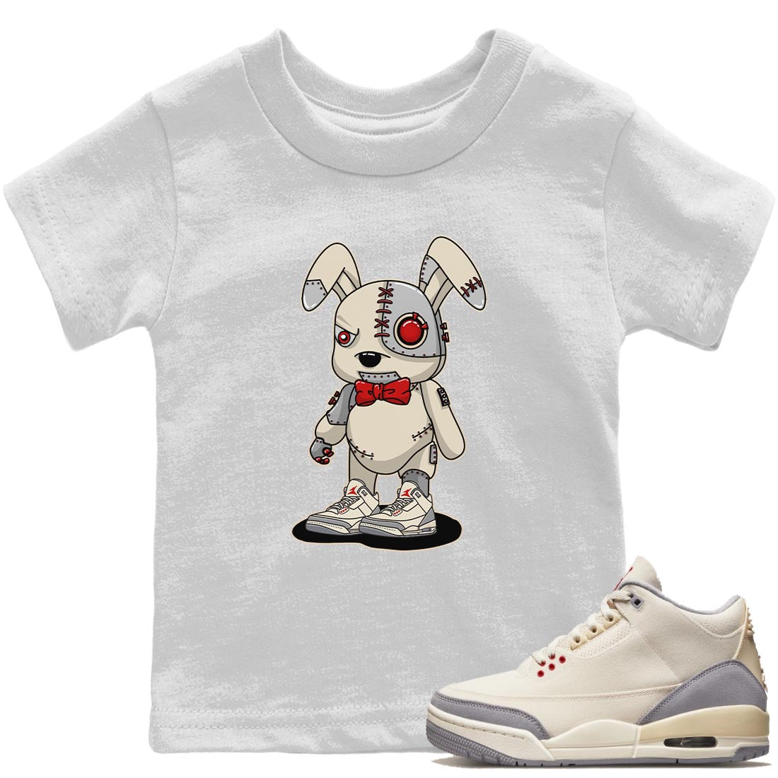 Cyborg Bunny Kids Tops - Air Jordan 3 Muslin