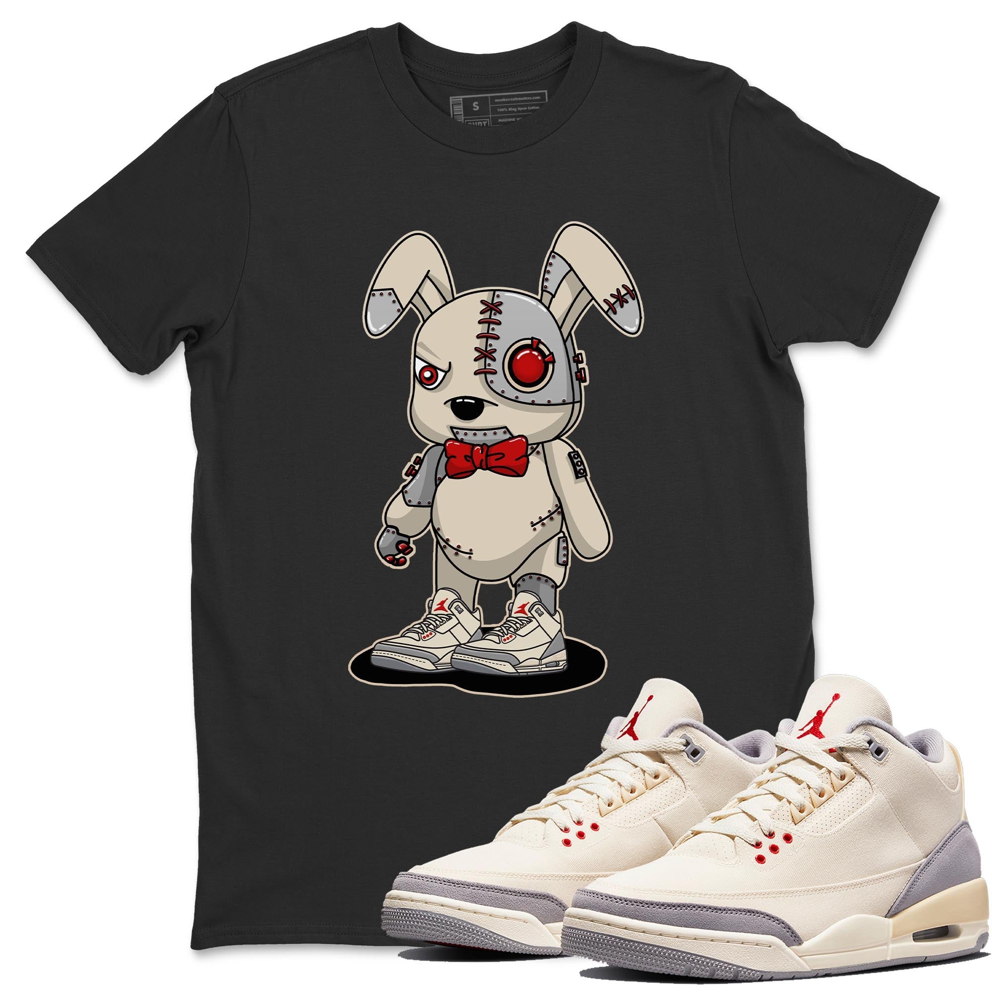 Cyborg Bunny Unisex Tops - Air Jordan 3 Muslin