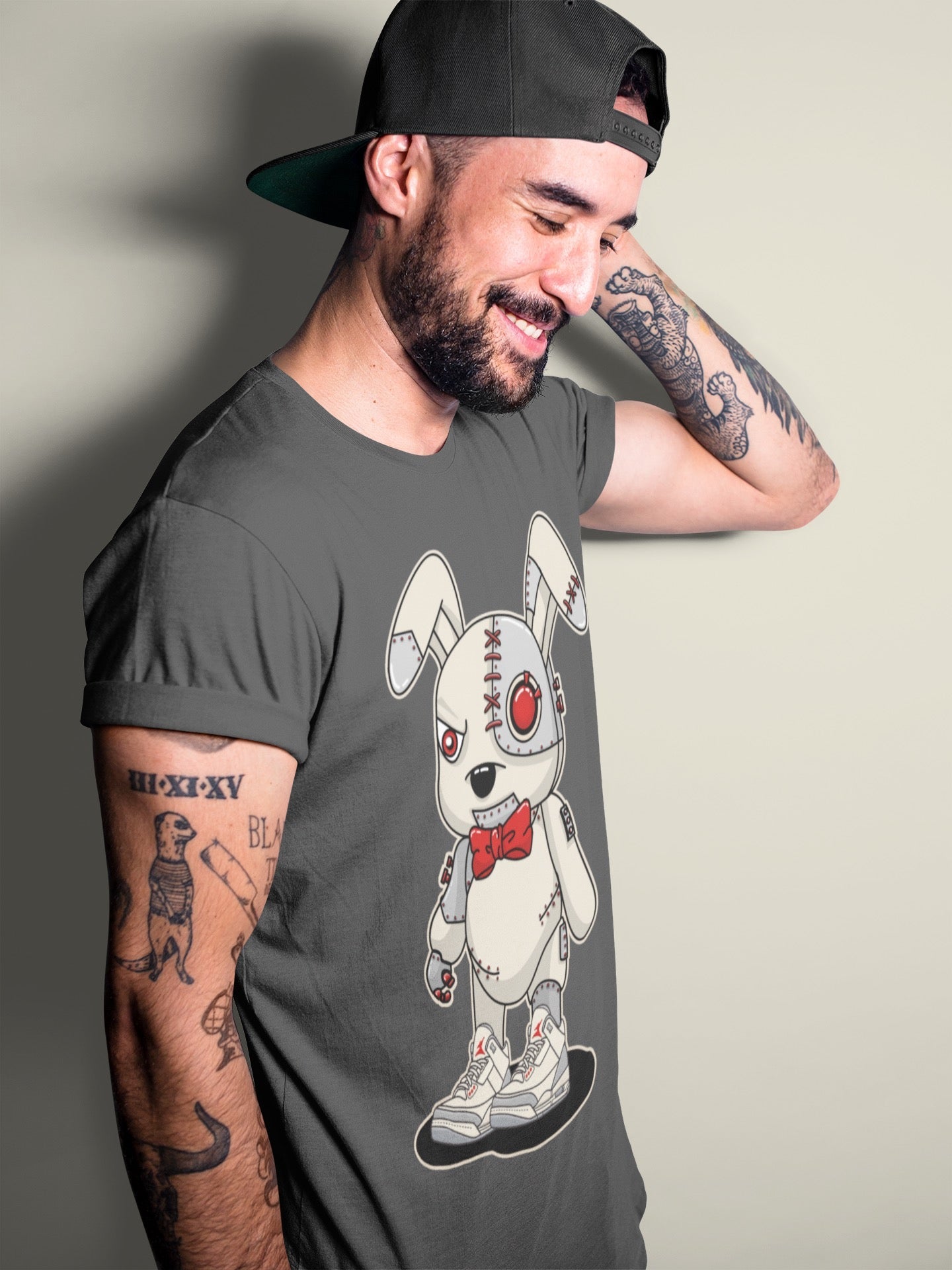 Cyborg Bunny Unisex Tops - Air Jordan 3 Muslin