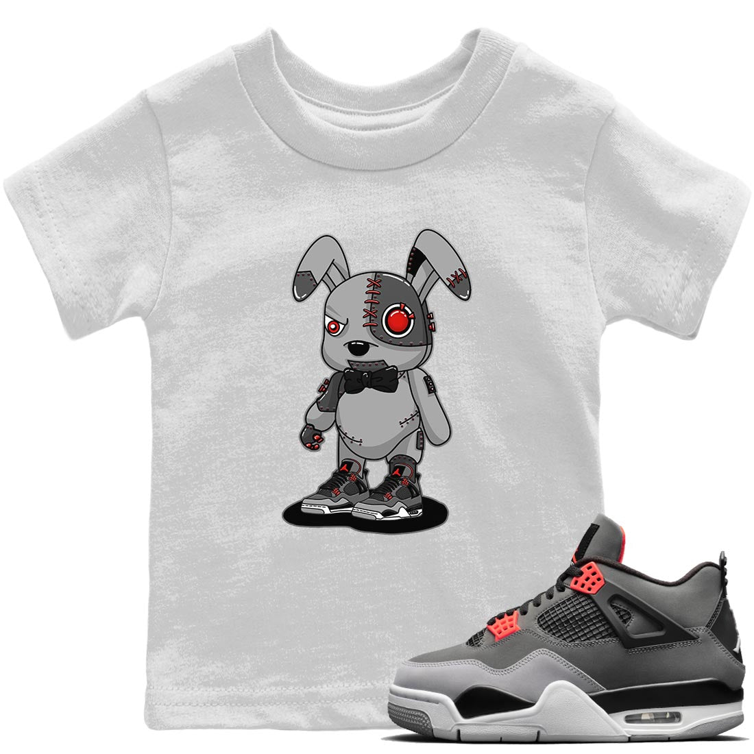 Cyborg Bunny Kids Tops - Air Jordan 4 Infrared