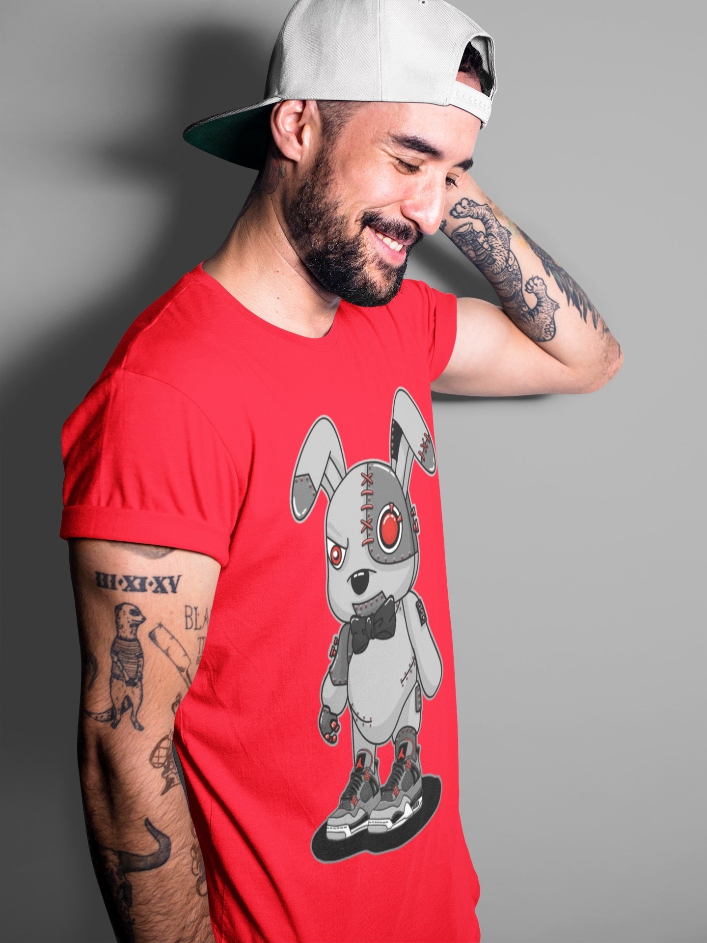 Cyborg Bunny Unisex Tops - Air Jordan 4 Infrared