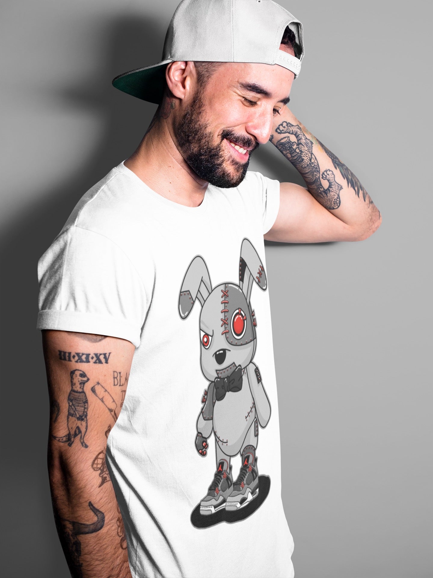 Cyborg Bunny Unisex Tops - Air Jordan 4 Infrared