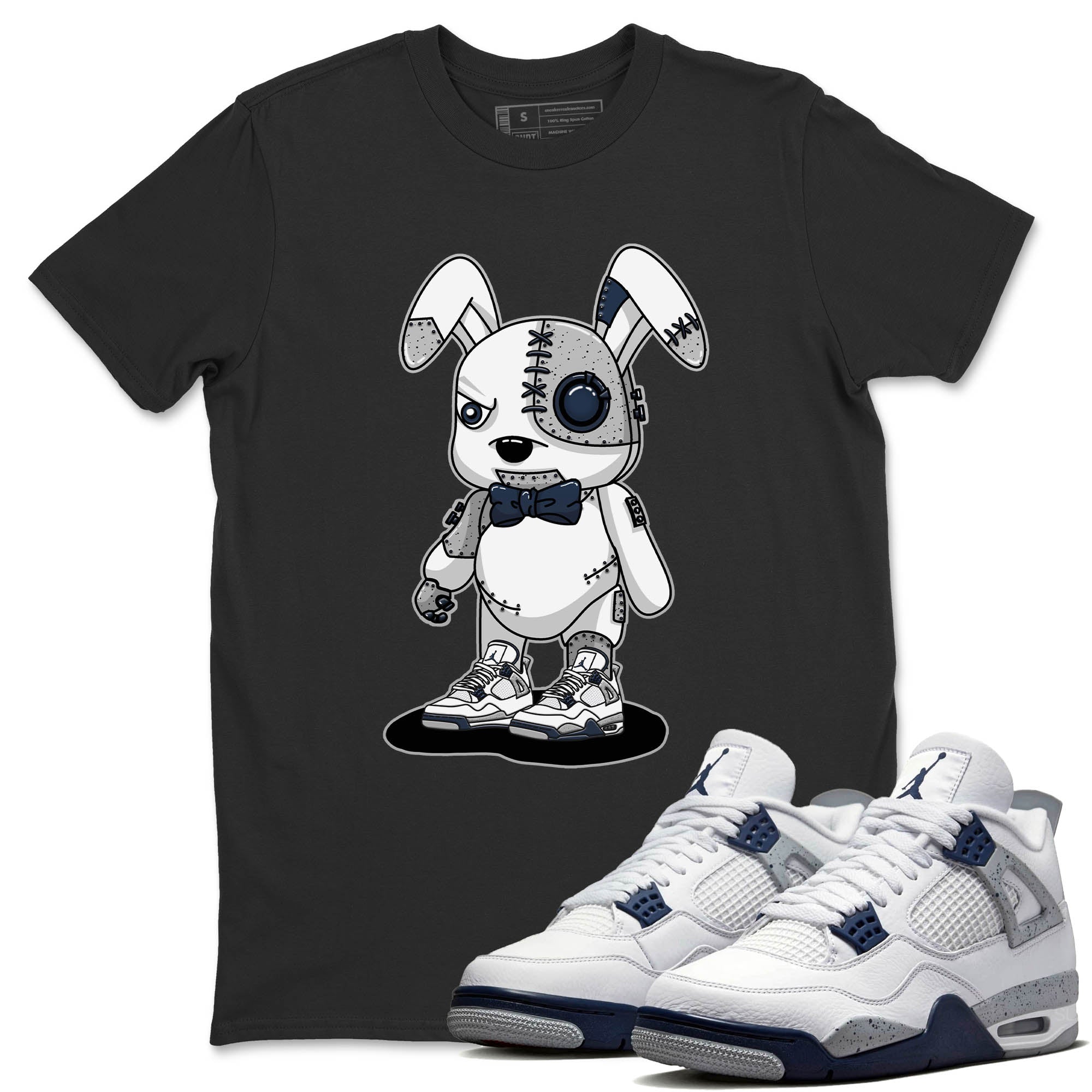 Cyborg Bunny Unisex Tops - Air Jordan 4 Midnight Navy