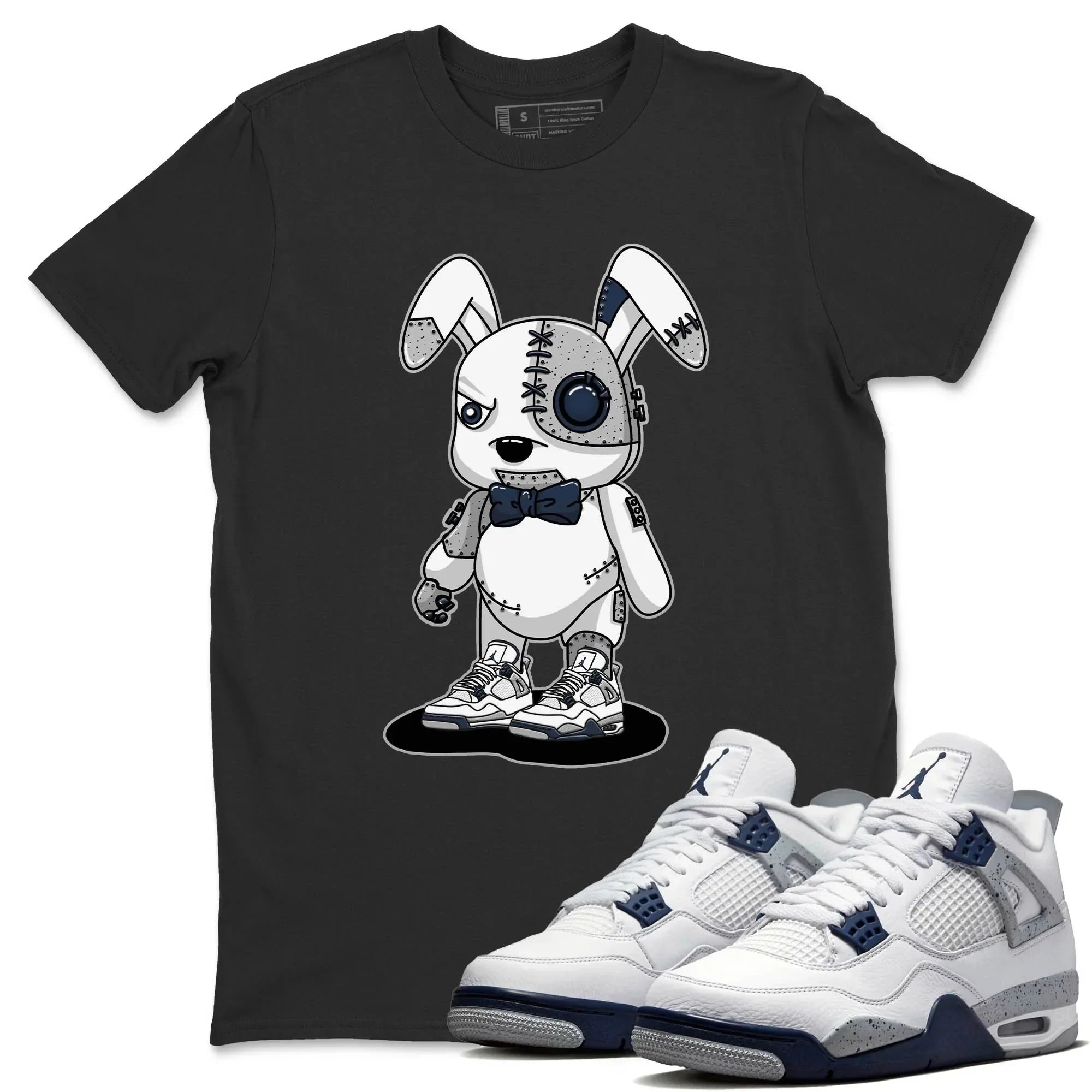 Cyborg Bunny Unisex Tops - Air Jordan 4 Midnight Navy