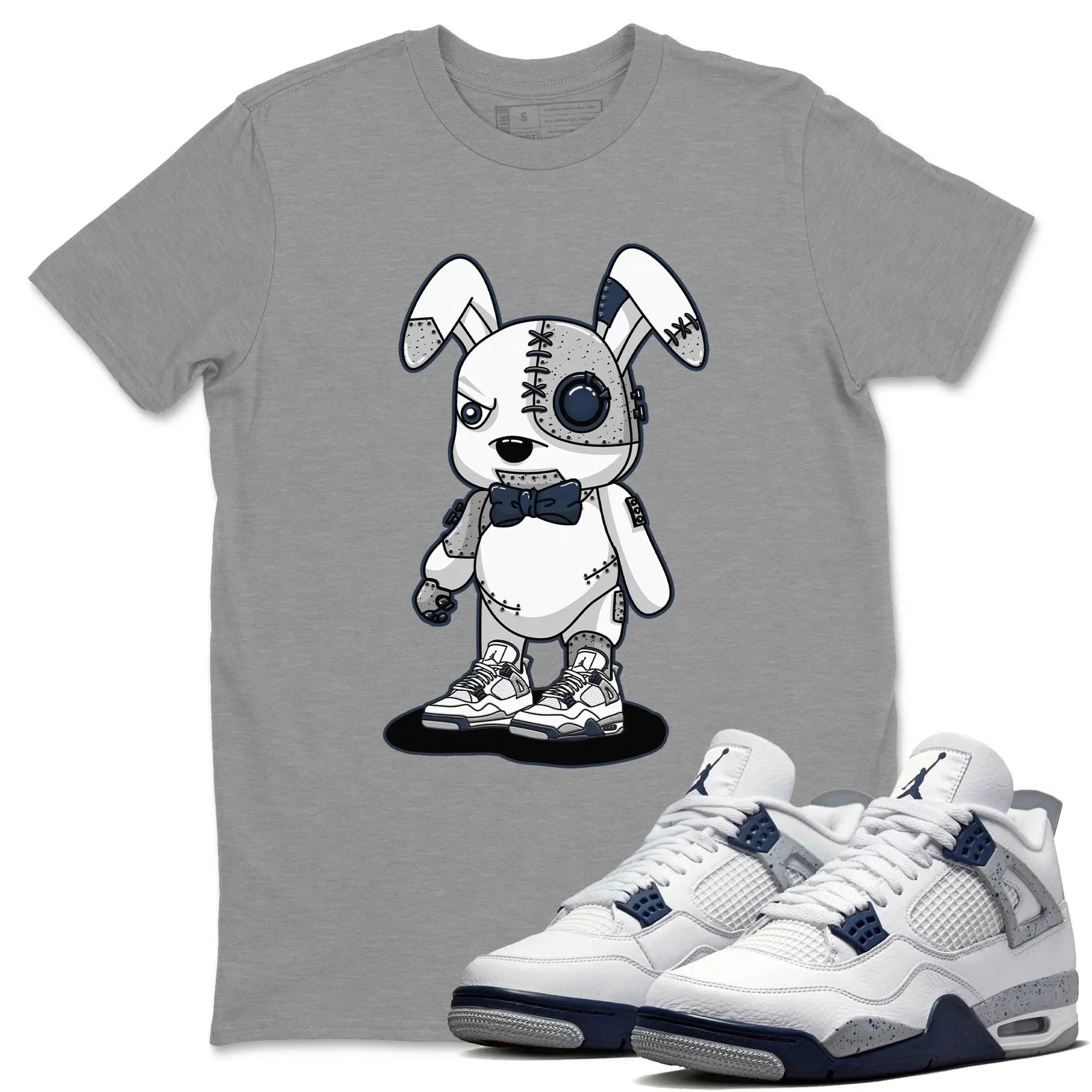 Cyborg Bunny Unisex Tops - Air Jordan 4 Midnight Navy