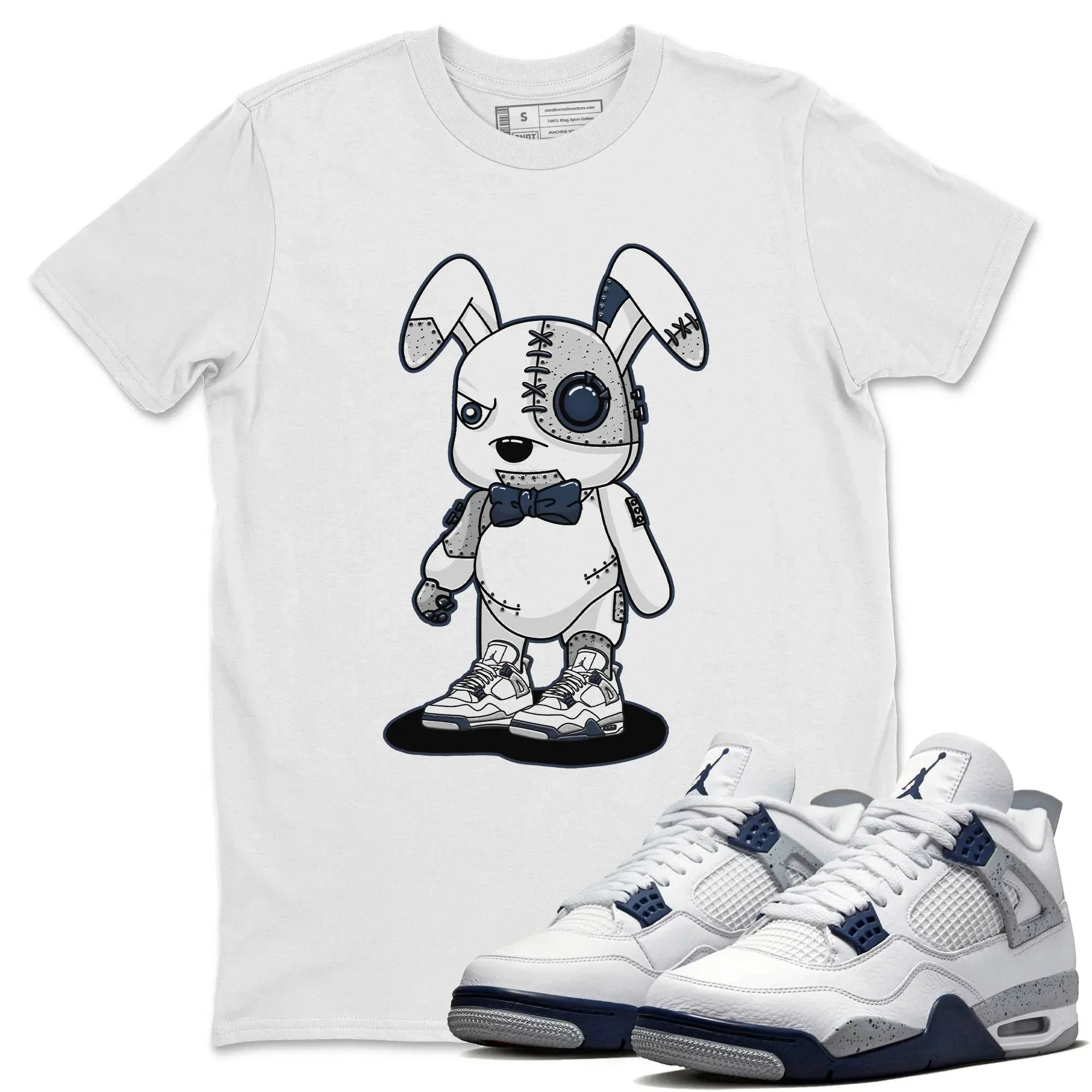 Cyborg Bunny Unisex Tops - Air Jordan 4 Midnight Navy