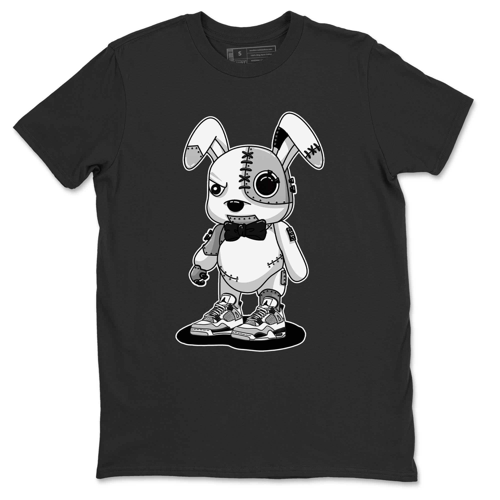 Cyborg Bunny Unisex Tops - Air Jordan 4 Military Black