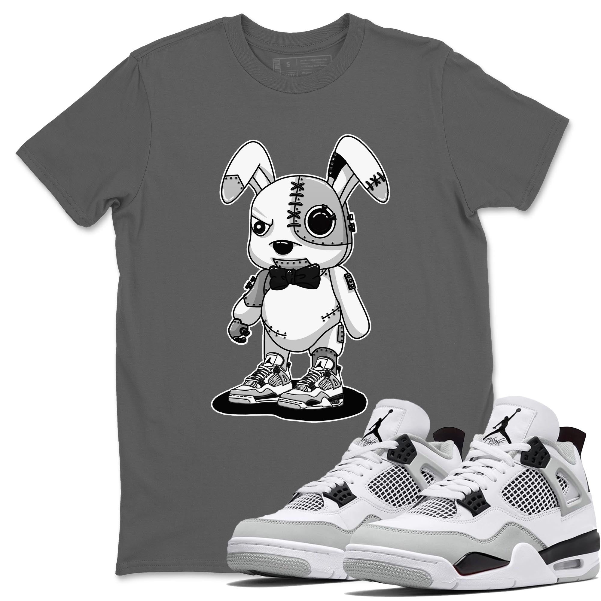 Cyborg Bunny Unisex Tops - Air Jordan 4 Military Black