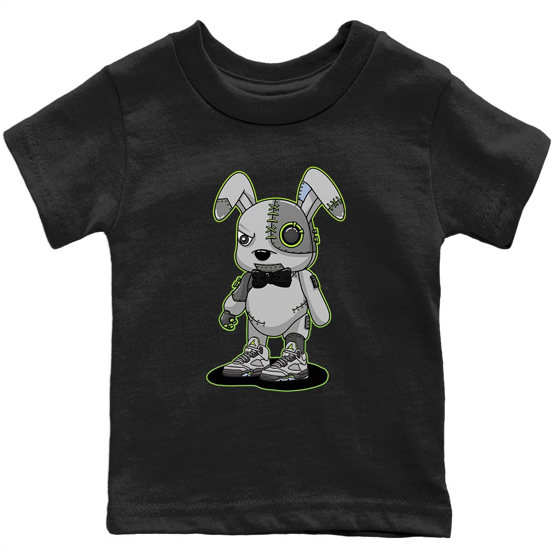 Cyborg Bunny Kids Tops - Air Jordan 5 Green Bean