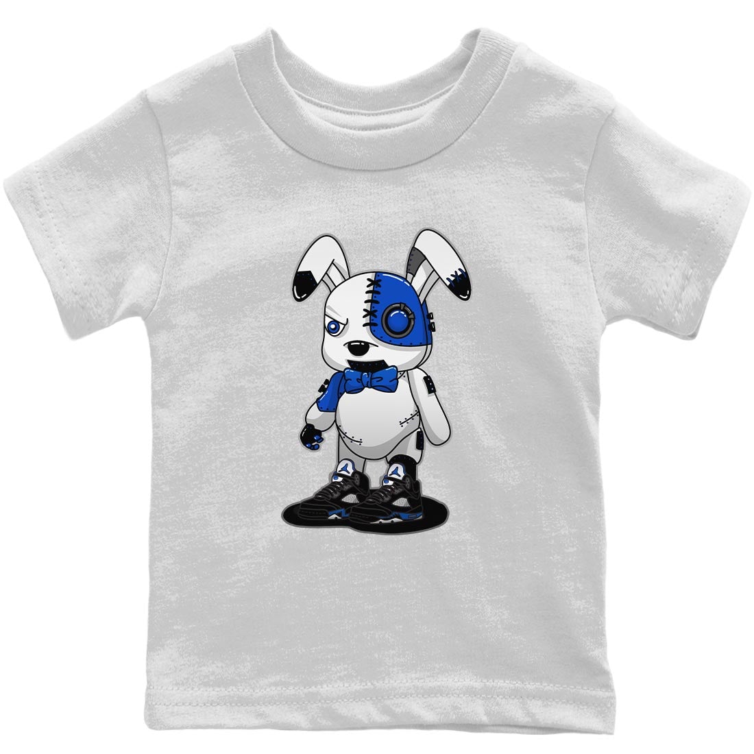 Cyborg Bunny Kids Tops - Air Jordan 5 Racer Blue