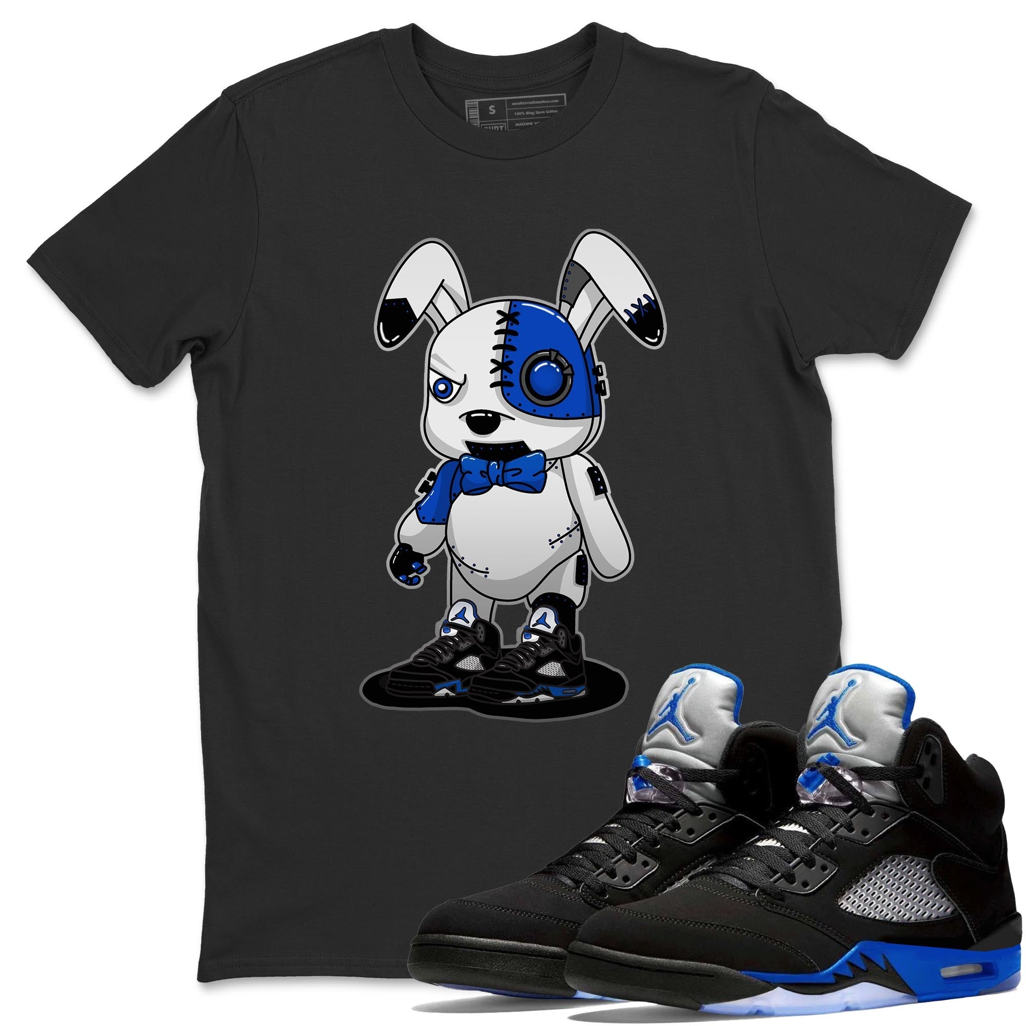 Cyborg Bunny Unisex Tops - Air Jordan 5 Racer Blue