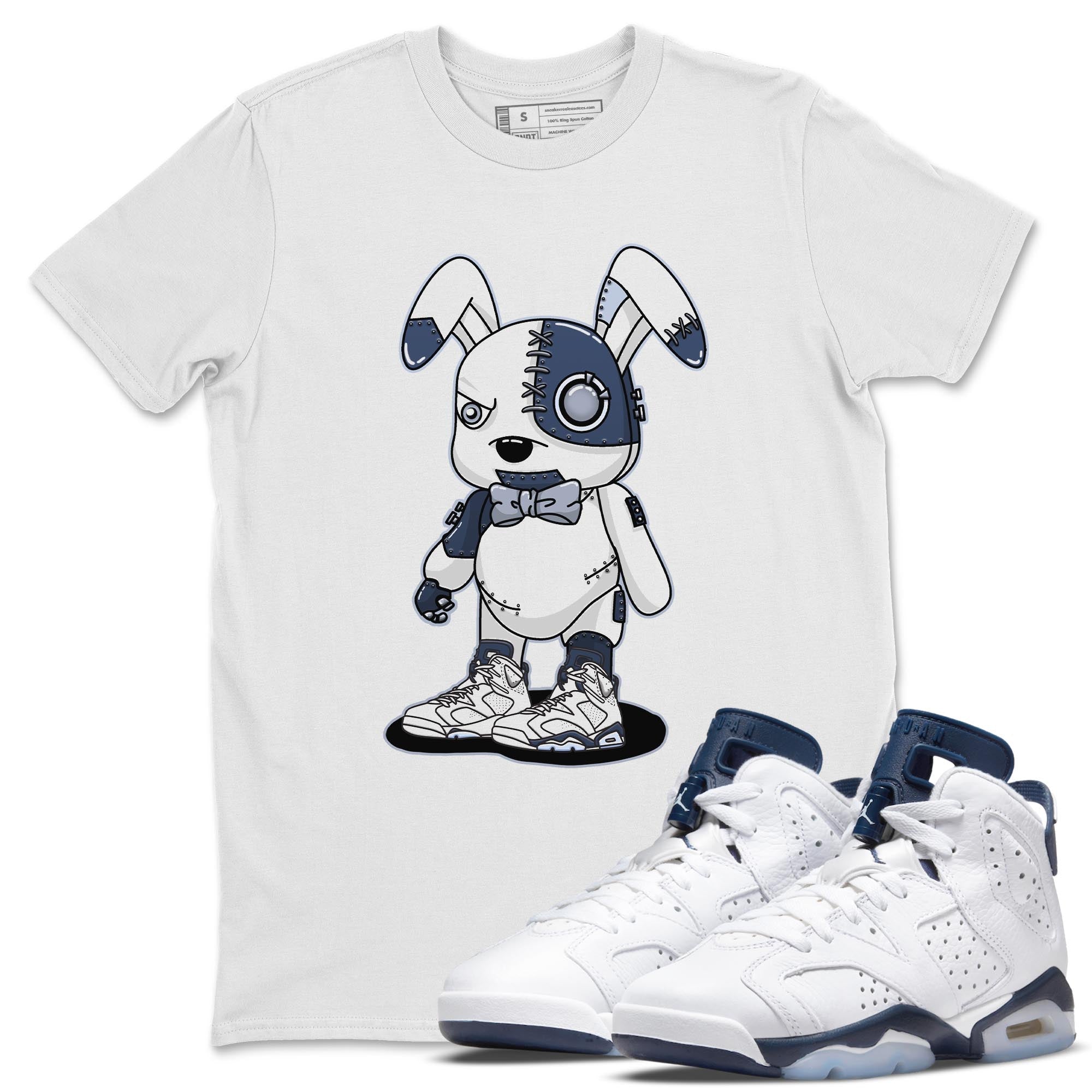 Cyborg Bunny Unisex Tops - Air Jordan 6 Midnight Navy