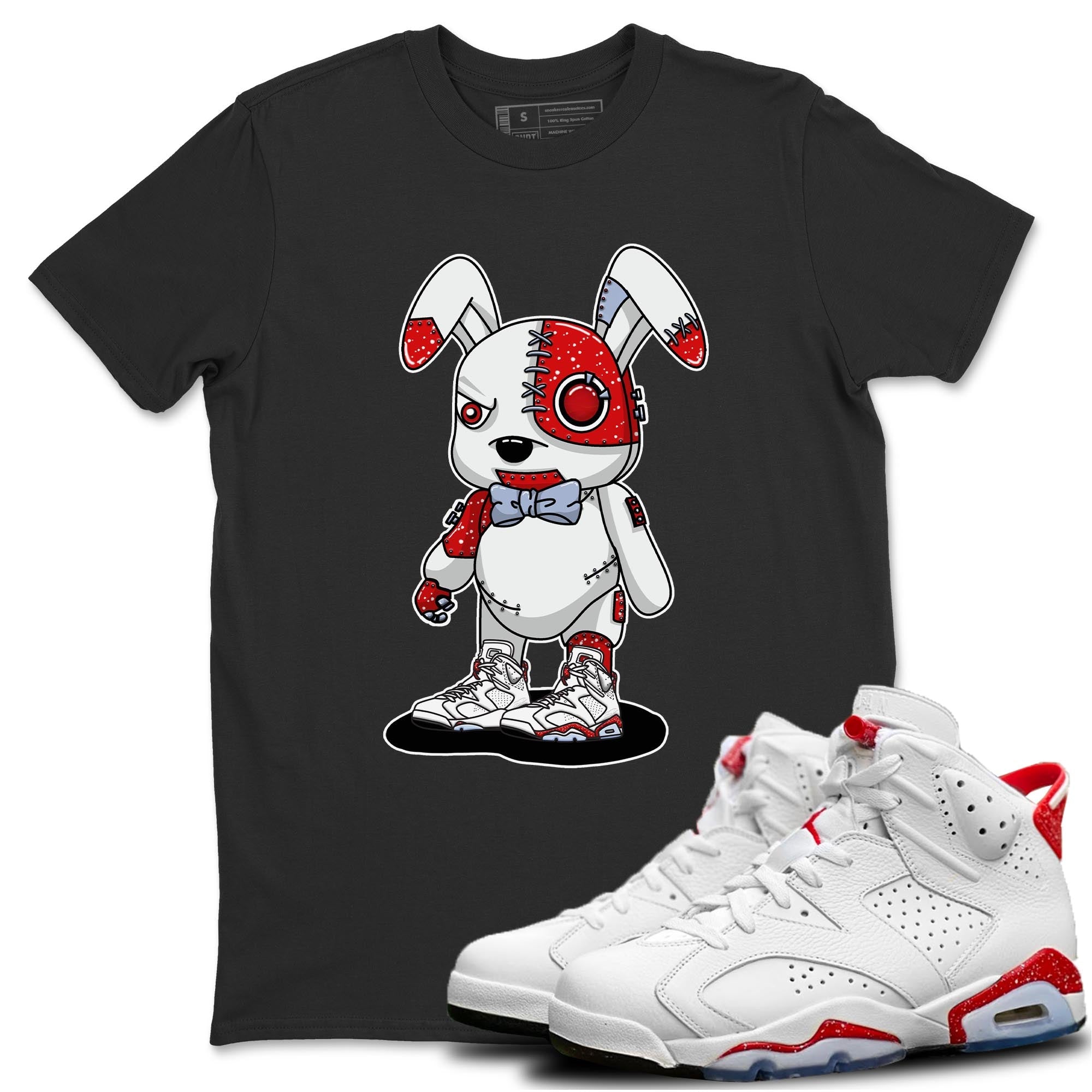 Cyborg Bunny Unisex Tops - Air Jordan 6 Red Velvet Cookies