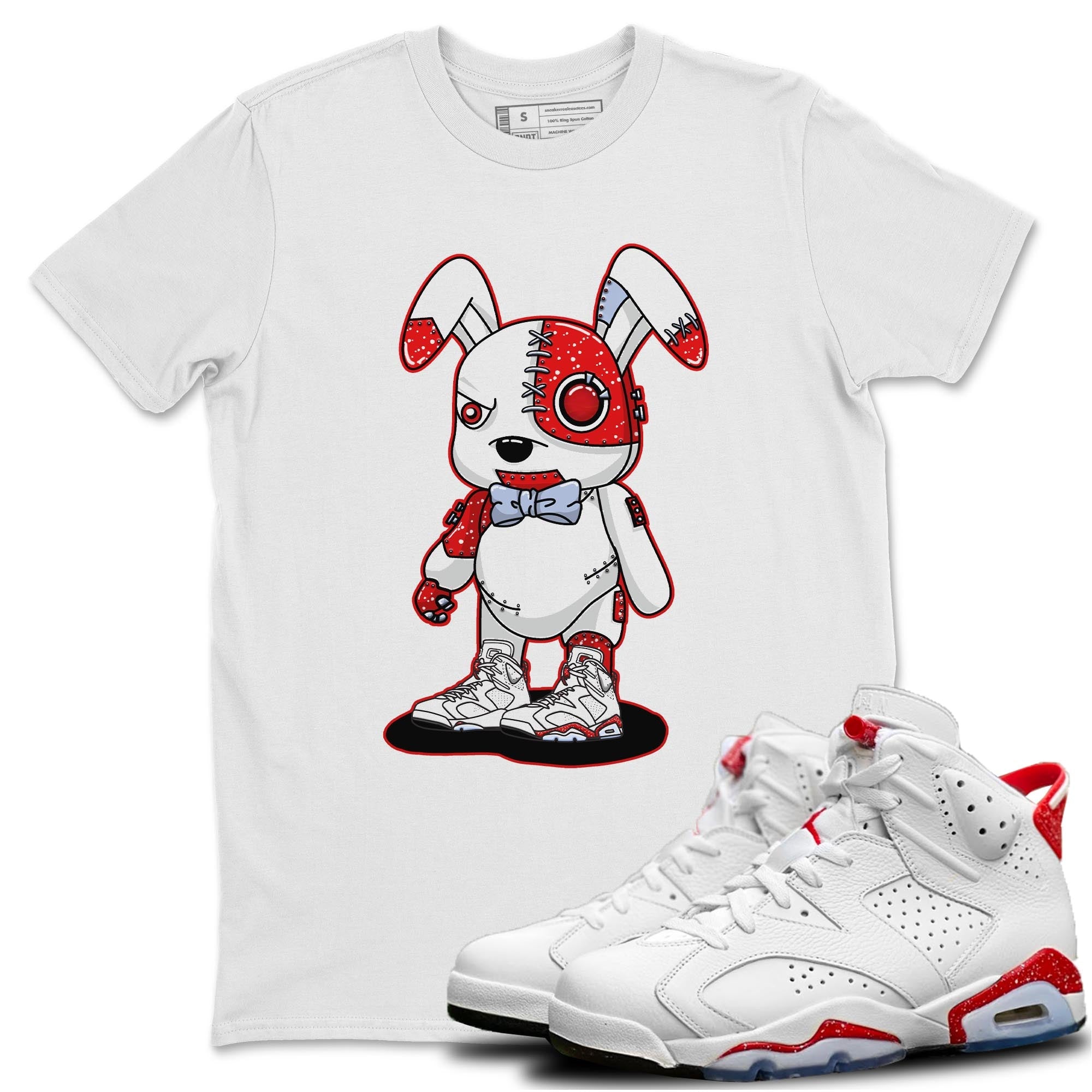 Cyborg Bunny Unisex Tops - Air Jordan 6 Red Velvet Cookies