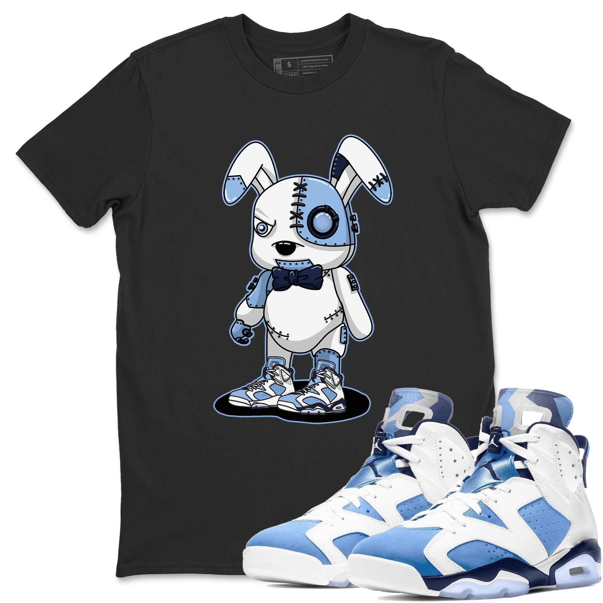 Cyborg Bunny Unisex Tops - Air Jordan 6 UNC