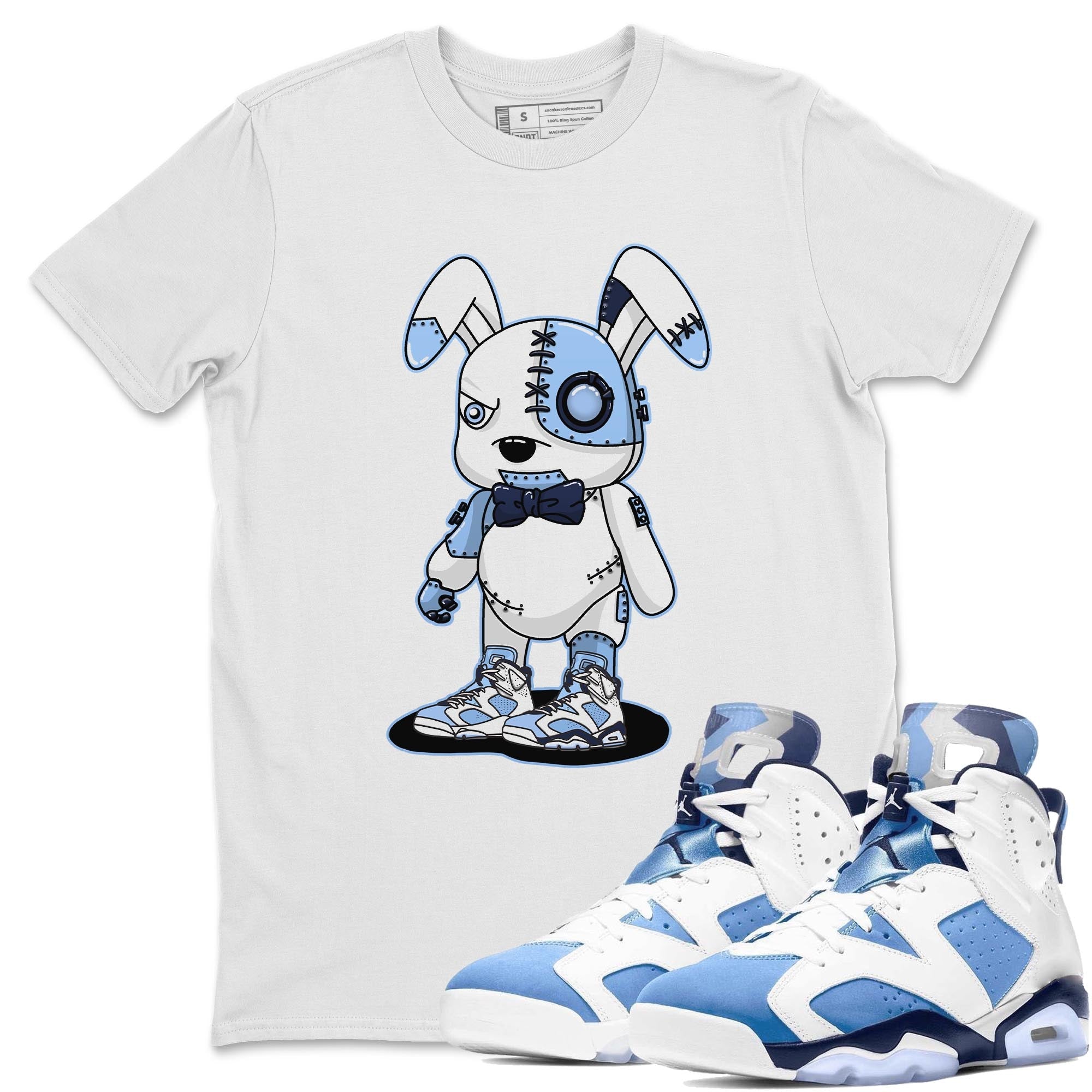Cyborg Bunny Unisex Tops - Air Jordan 6 UNC