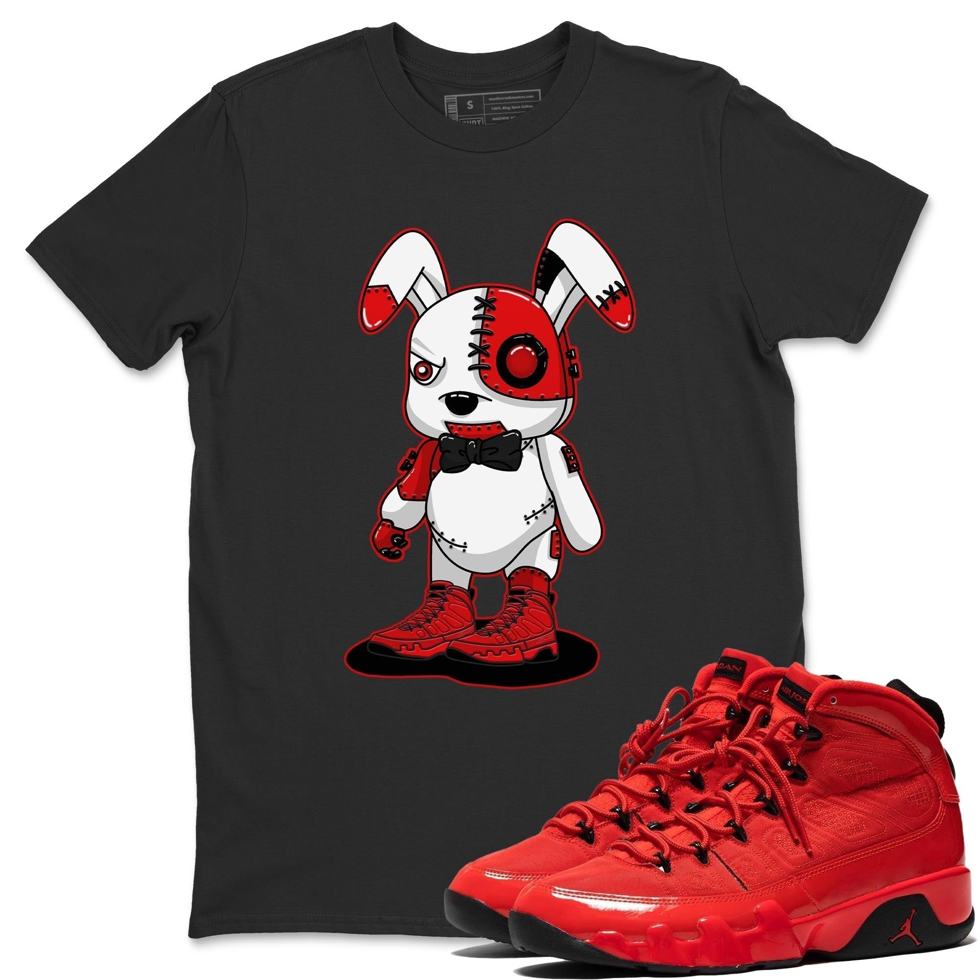 Cyborg Bunny Unisex Tops - Air Jordan 9 Chile Red