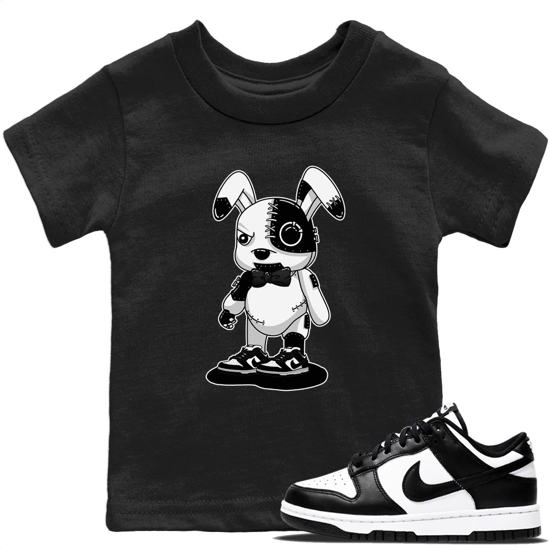 Cyborg bunny Kids Tops - Dunk Panda