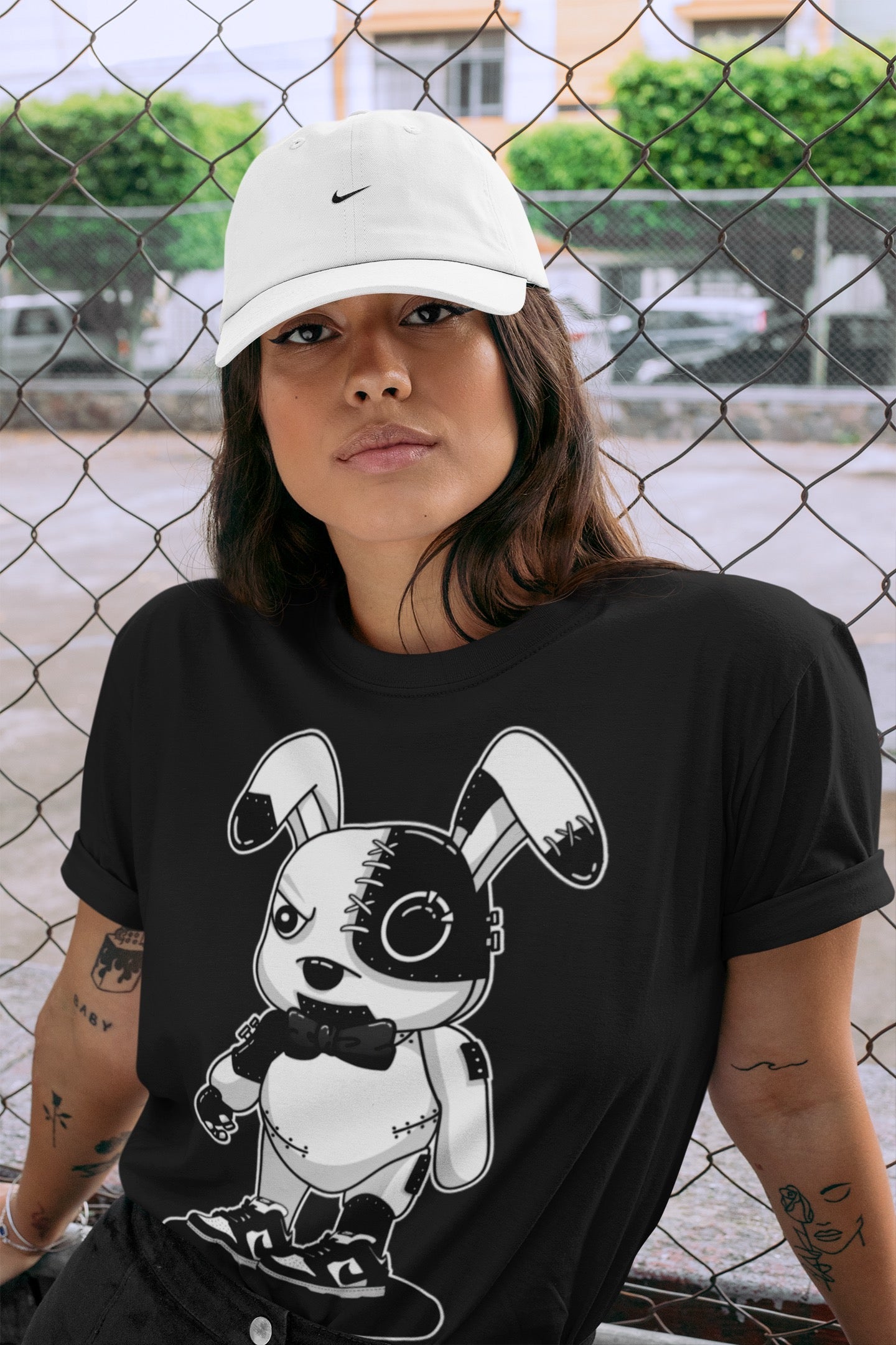 Cyborg bunny Unisex Tops - Dunk Panda