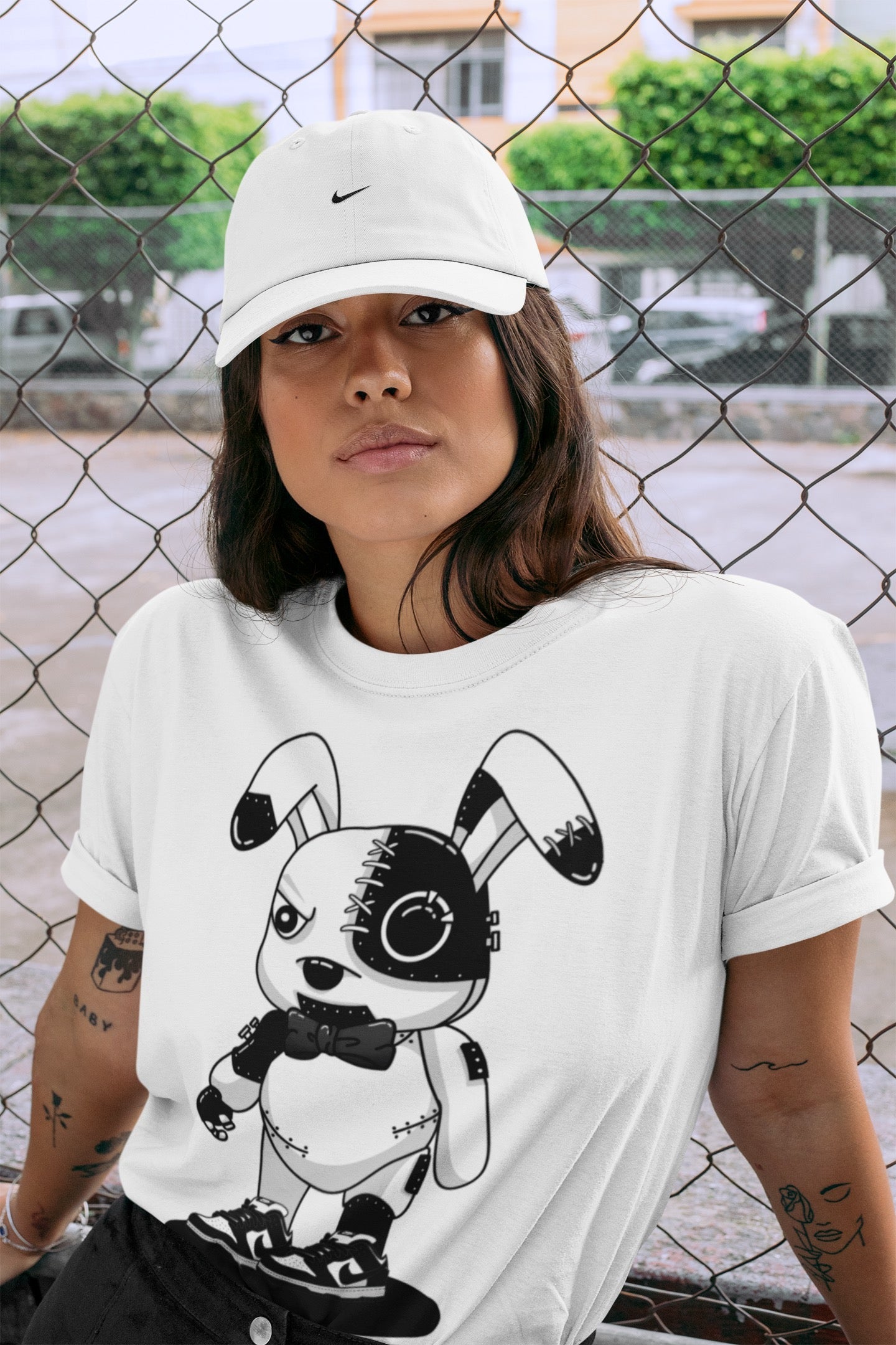 Cyborg bunny Unisex Tops - Dunk Panda