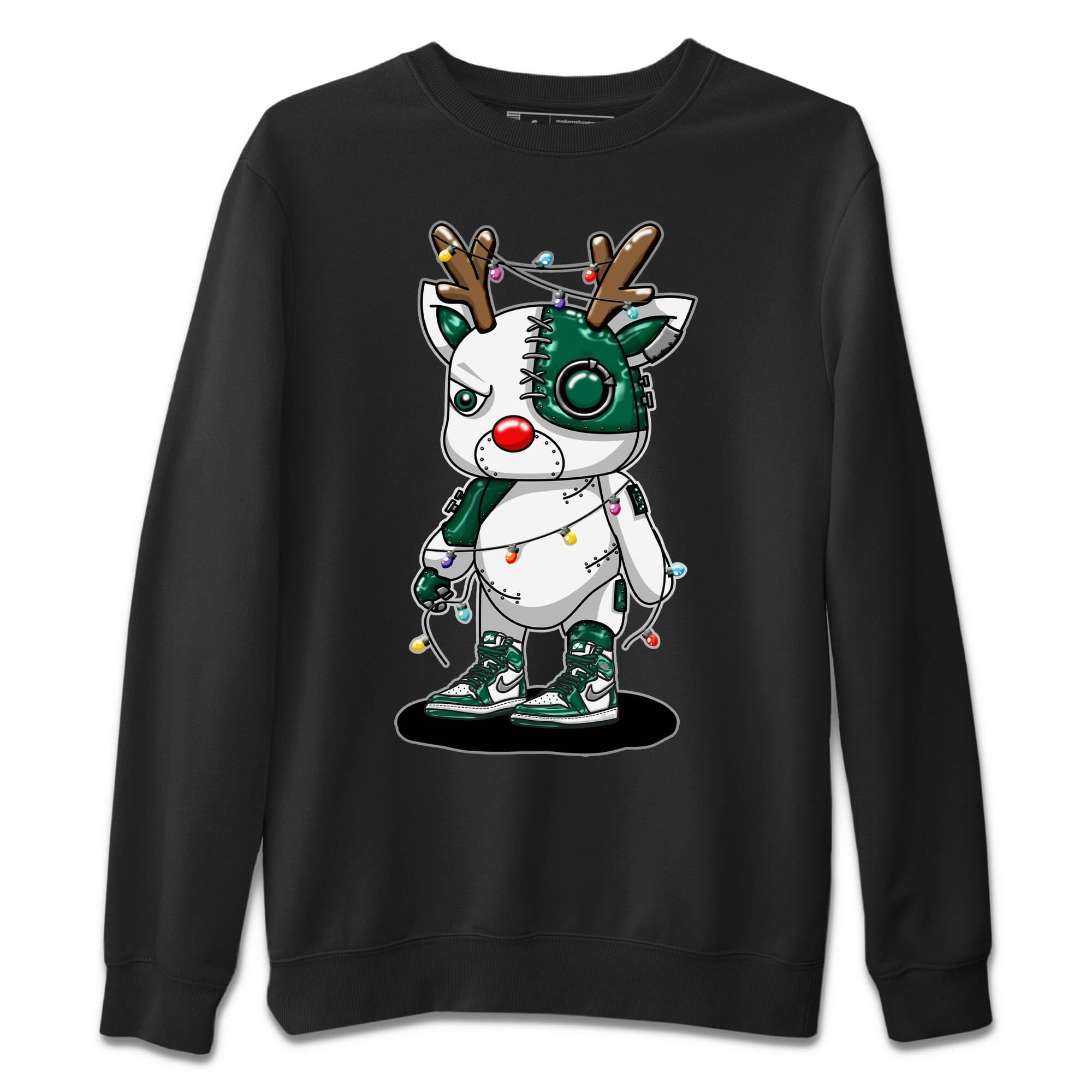 Cyborg Reindeer Unisex Tops - Air Jordan 1 Gorge Green