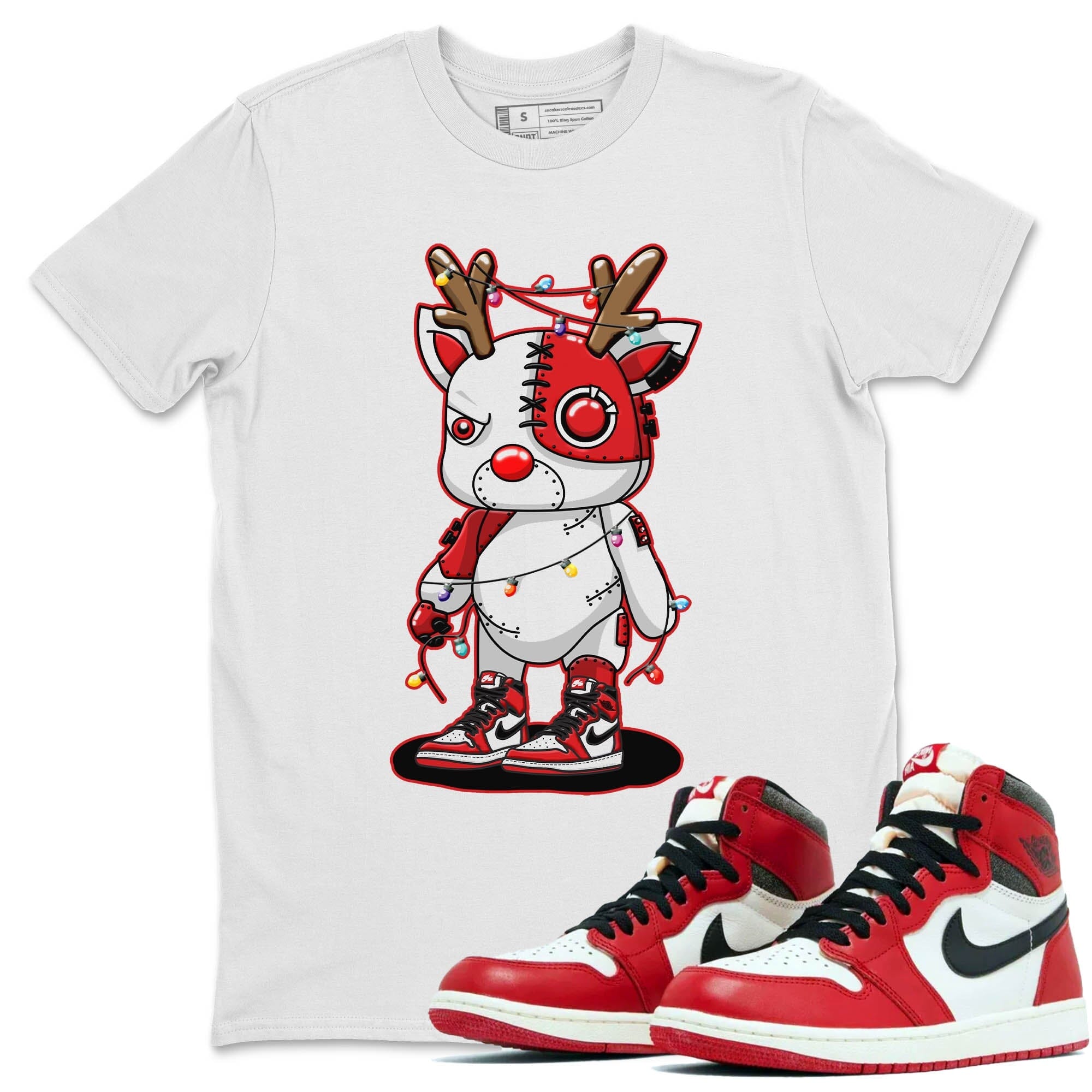 Cyborg Reindeer Unisex Tops - Air Jordan 1 Lost & Found