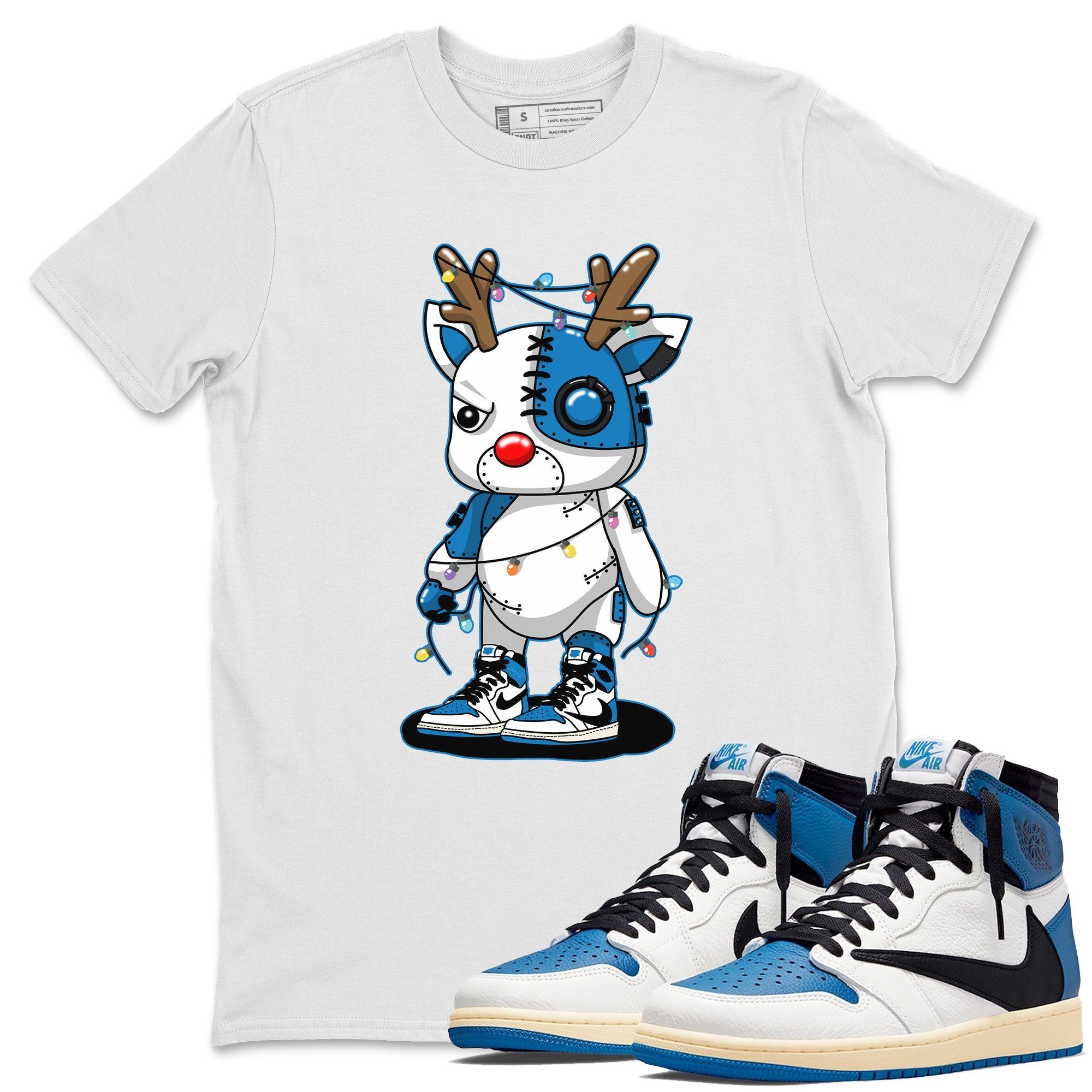 Cyborg Reindeer Unisex Tops - Air Jordan 1 Travis Scott